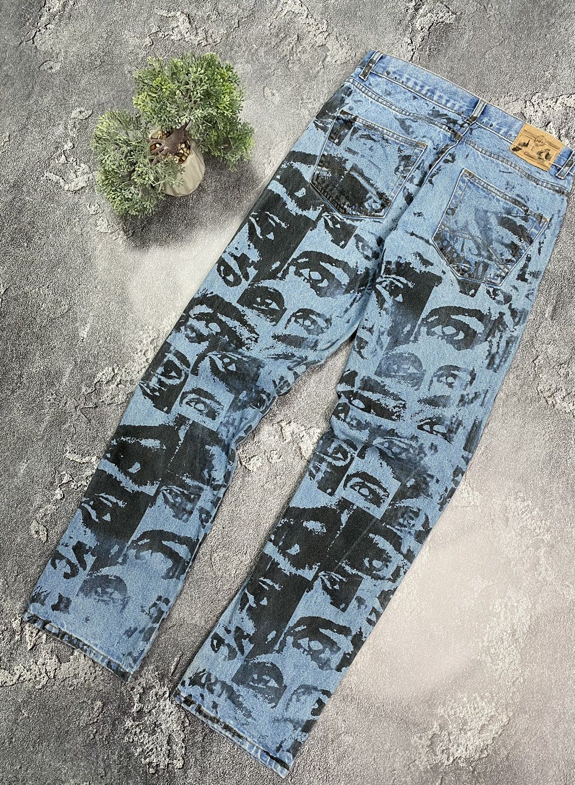 Other Avant-Garde print denim pants cool eyes Size US 30 / EU 46 - 16 Thumbnail