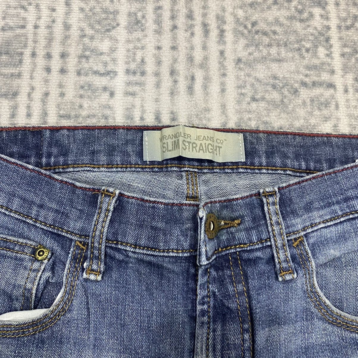 Vintage × Wrangler Sickk☠️ Wrangler Slim Straight Washed Jeans 90s Size US 32 / EU 48 - 7 Thumbnail