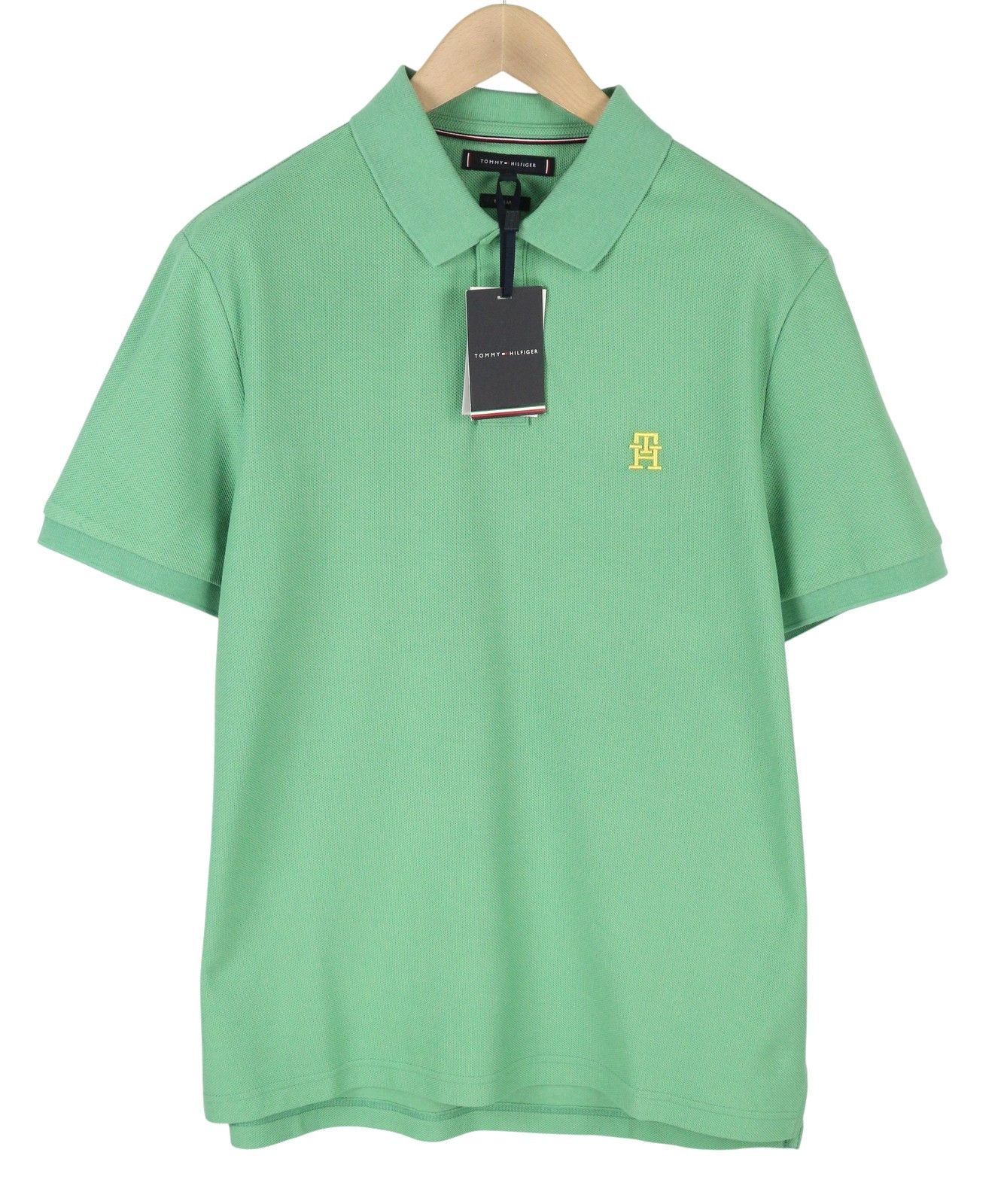 Tommy Hilfiger REG POLO XL Fort Green Logo Short Sleeve 87696 Size US XL / EU 56 / 4 - 1 Thumbnail