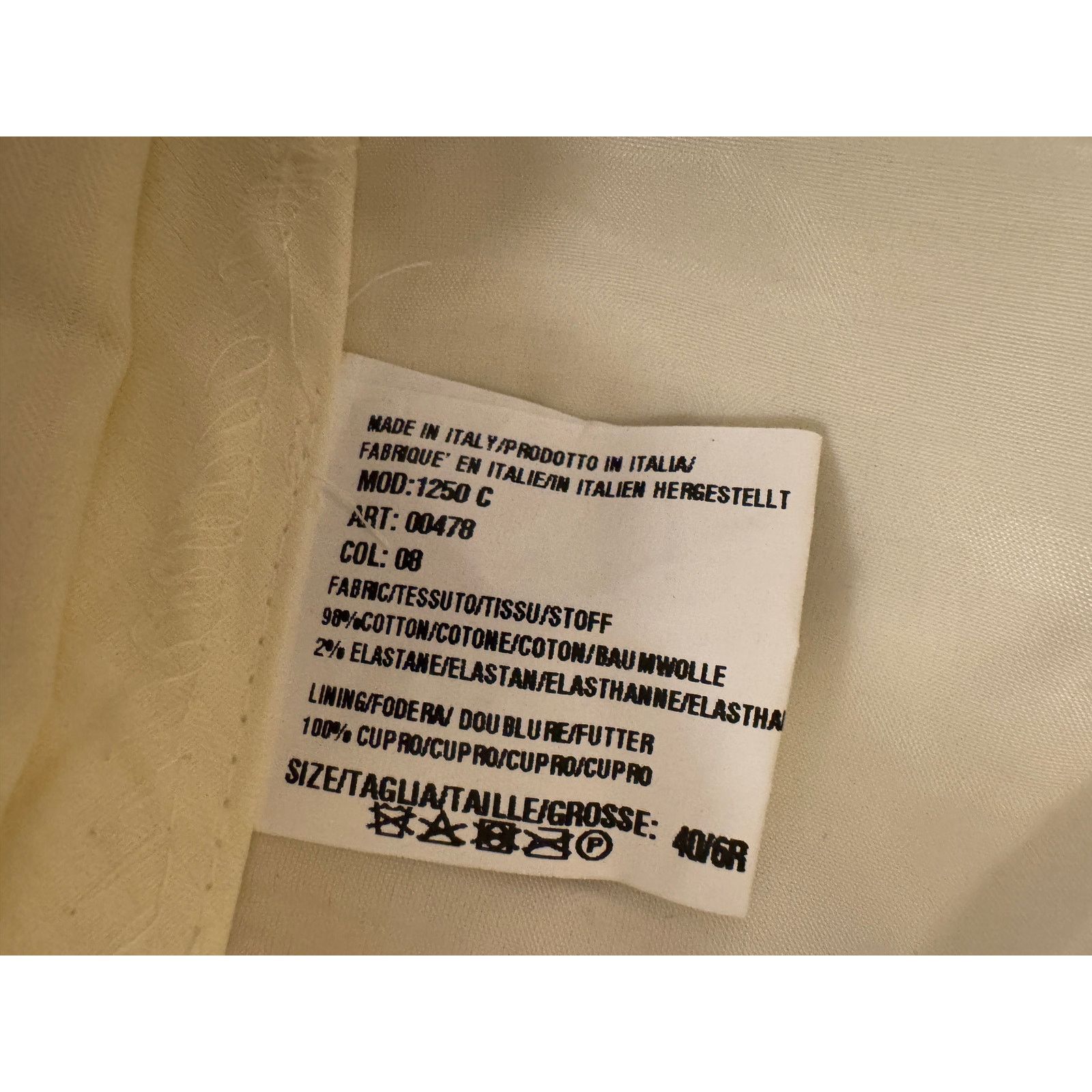Paul Smith Paul Smith NWT Beige Cotton Slim Fit Suit Size 40R - 6 Thumbnail