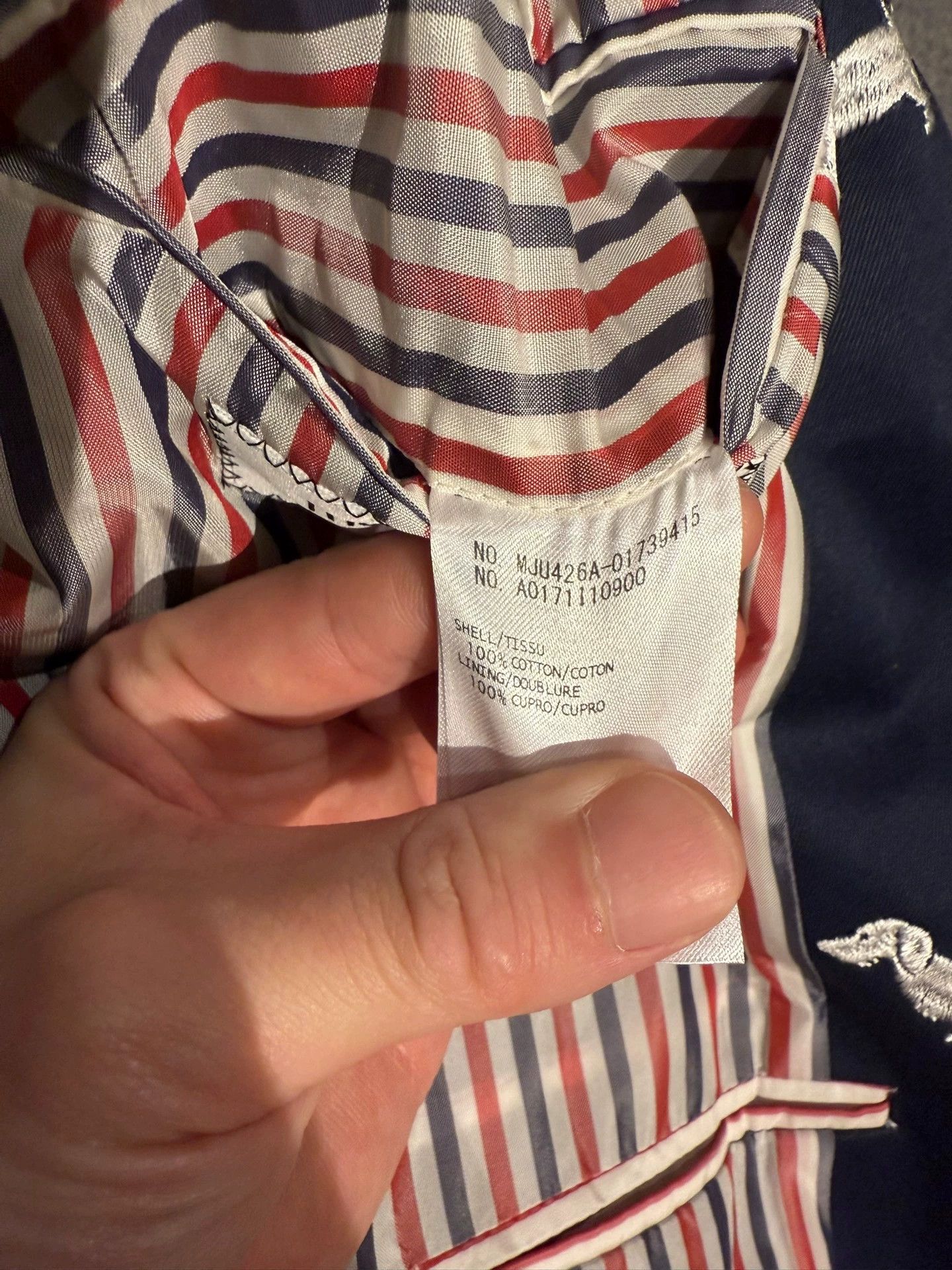 Thom Browne Thom Browne Rare Dog Embroidery Navy Blazer Size 3 New Size US L / EU 52-54 / 3 - 5 Thumbnail
