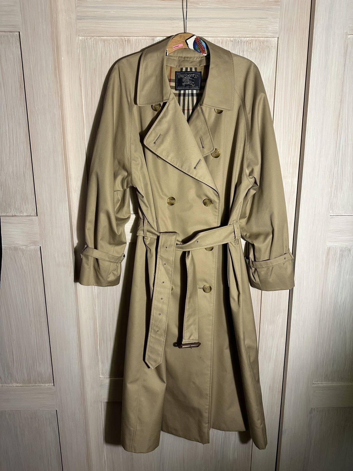 image of Burberry New Vintage Bureberrys Trench Coat Oversize in Beige, Men's (Size XL)