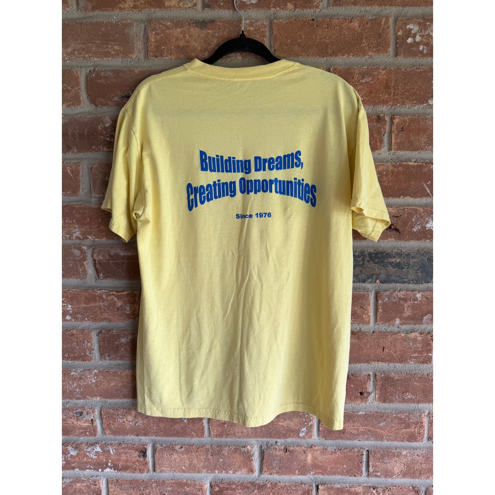 Fruit Of The Loom Vintage Lafayette Industries Tee Yellow Large USA Size US L / EU 52-54 / 3 - 2 Thumbnail