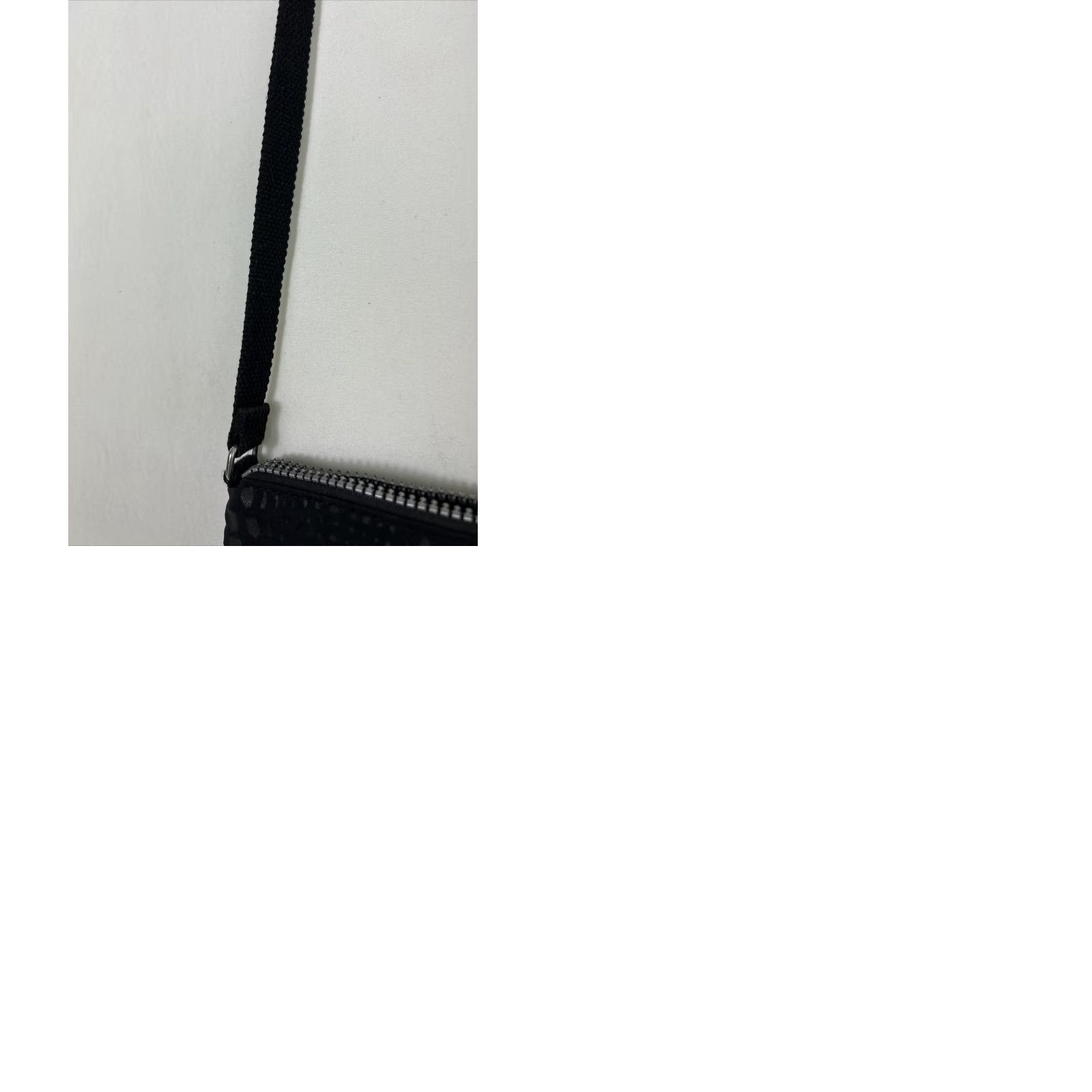 Vintage Kipling Keiko Crossbody Handbag Purse Mini Black Gray Spotted Nylon Classic Womens Adjustable Strap 8.25 9 0.75 7.5x7x1.5 Size ONE SIZE - 10 Thumbnail