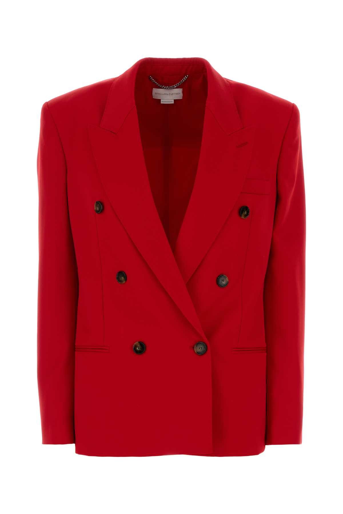 Stella McCartney Red Wool Blazer Size XS / US 0-2 / IT 36-38 - 1 Thumbnail