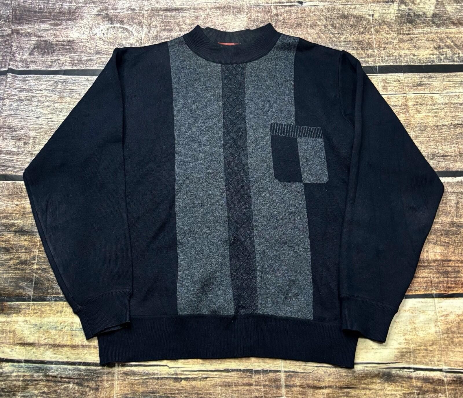 Other HJLRT Sweater Mens Medium Colorblock Wool Blend Navy Size US M / EU 48-50 / 2 - 1 Thumbnail