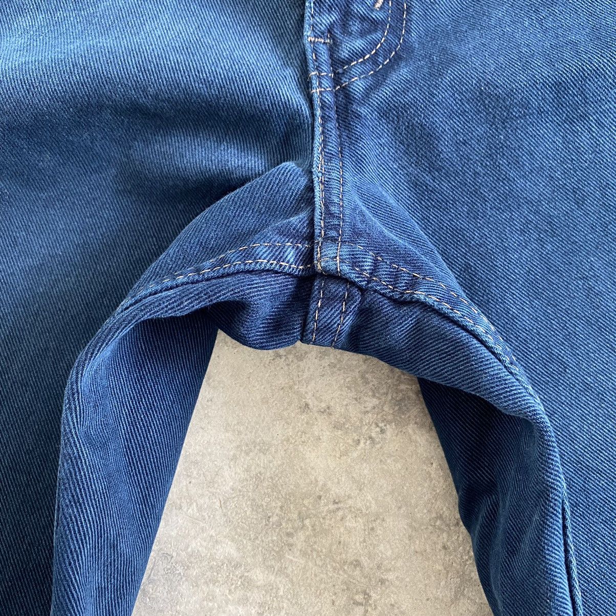 Levi's VTG 1992 Levi’s Silvertab Faded Midnight Blue Baggy Denim Size US 35 - 12 Thumbnail