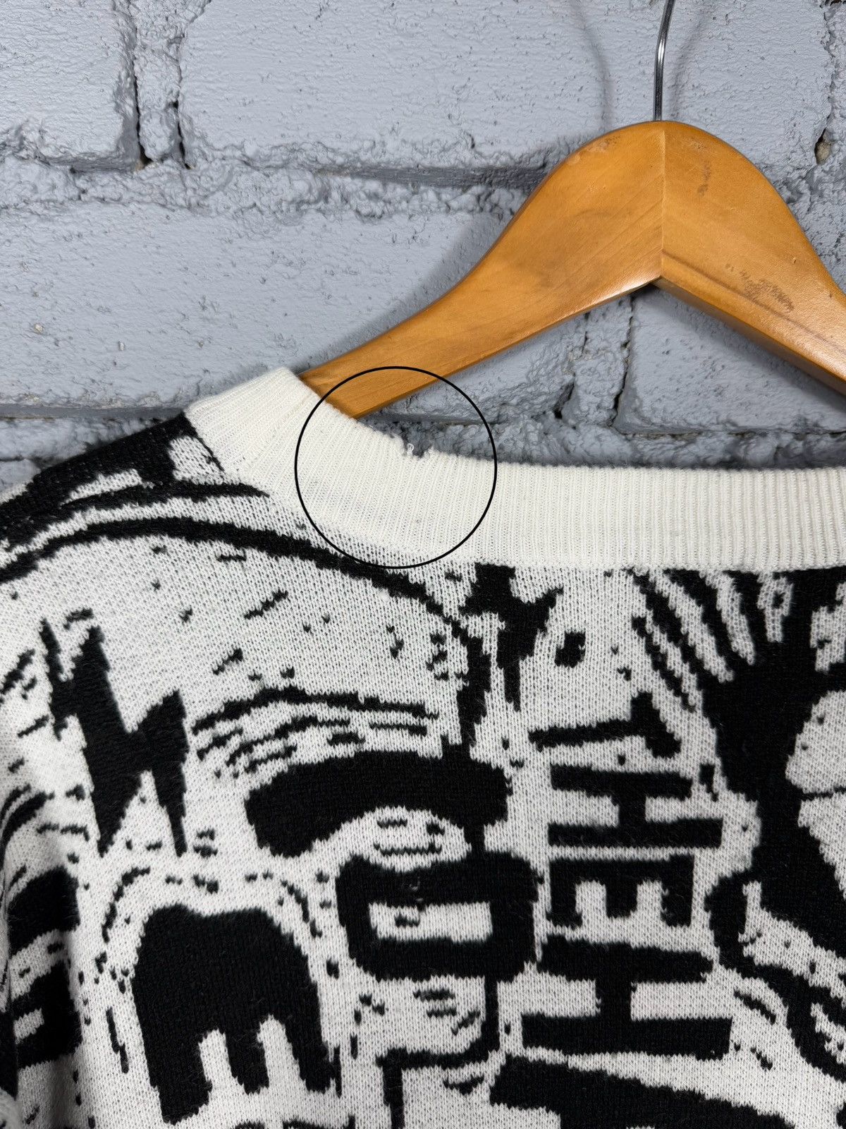 Japanese Brand RARE ! Skeleton Skullpile Anarchy Punk Knitwear Size US XL / EU 56 / 4 - 9 Thumbnail