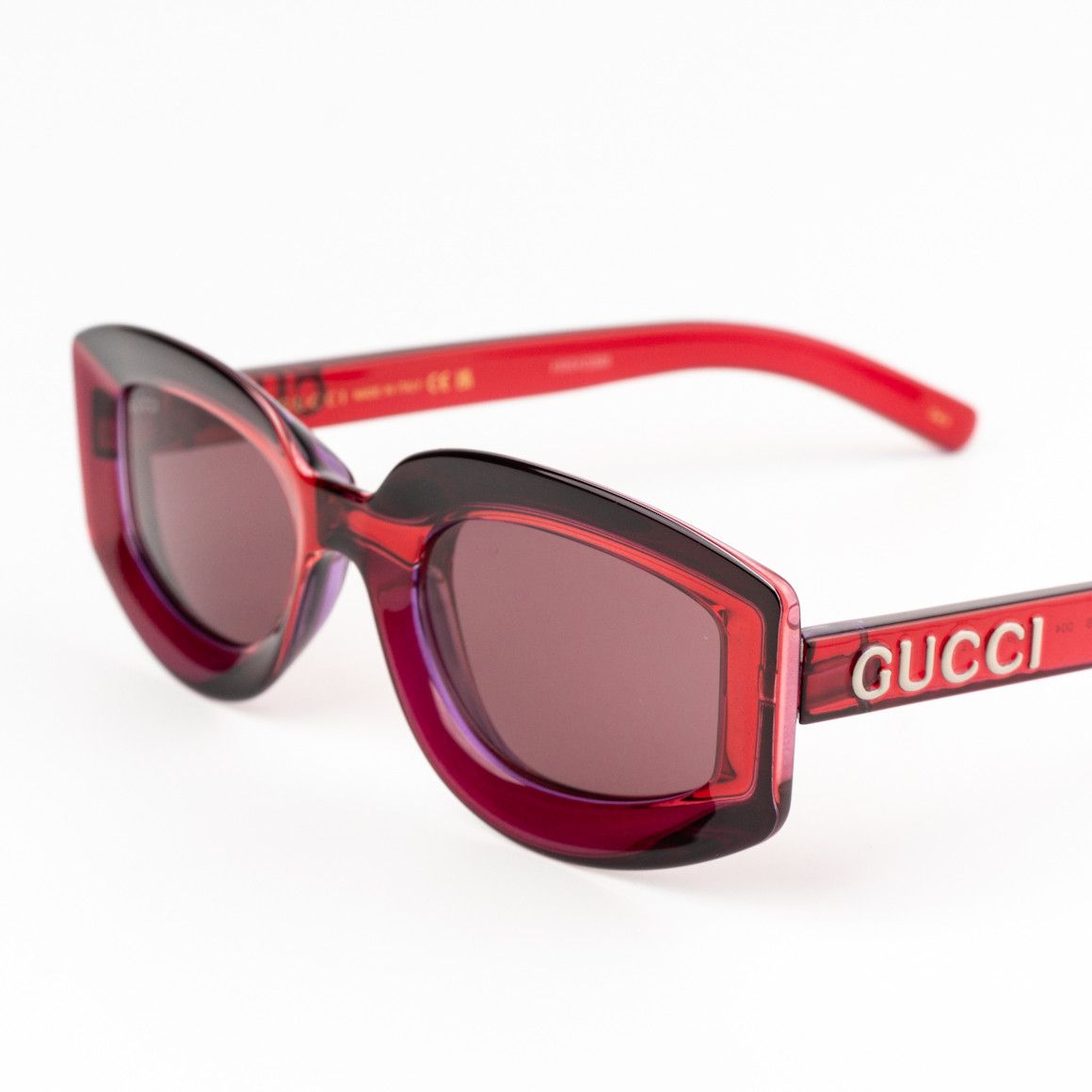 Gucci NEW Gucci GG1719S 004 Transparent Women Square Sunglasses Size ONE SIZE - 5 Thumbnail