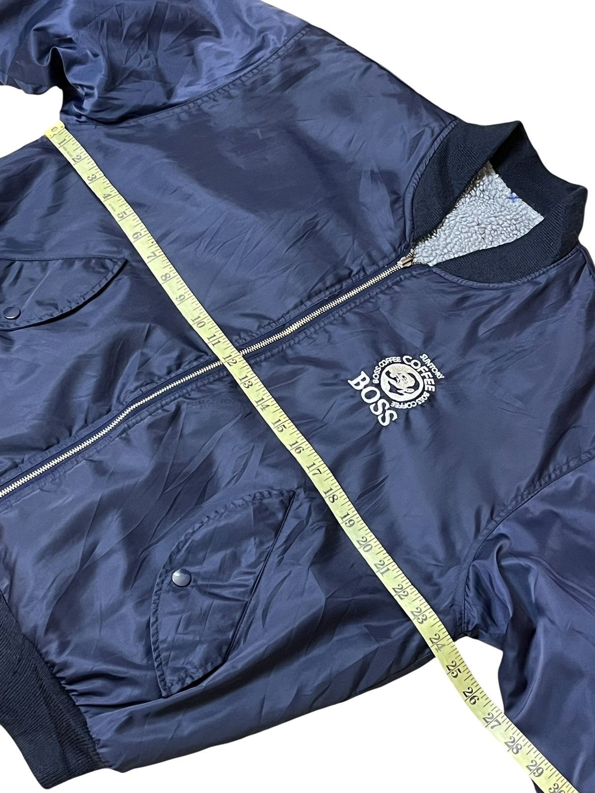 Japanese Brand Vintage SUNTORY BOSS COFFE reversible ma-1 bomber jackets Size US L / EU 52-54 / 3 - 17 Thumbnail