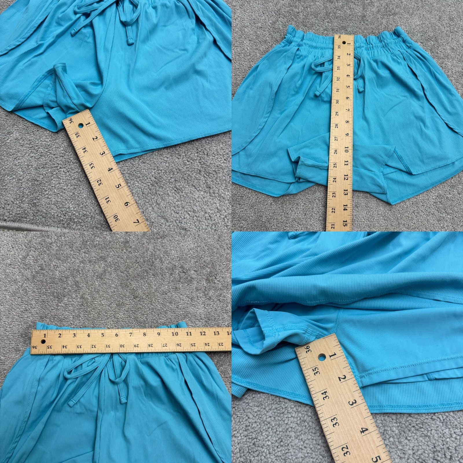 Vintage Z By Zella Tulip Activewear Training Shorts Womens Small Blue Gym Running Yoga Size 28" / US 6 / IT 42 - 8 Thumbnail