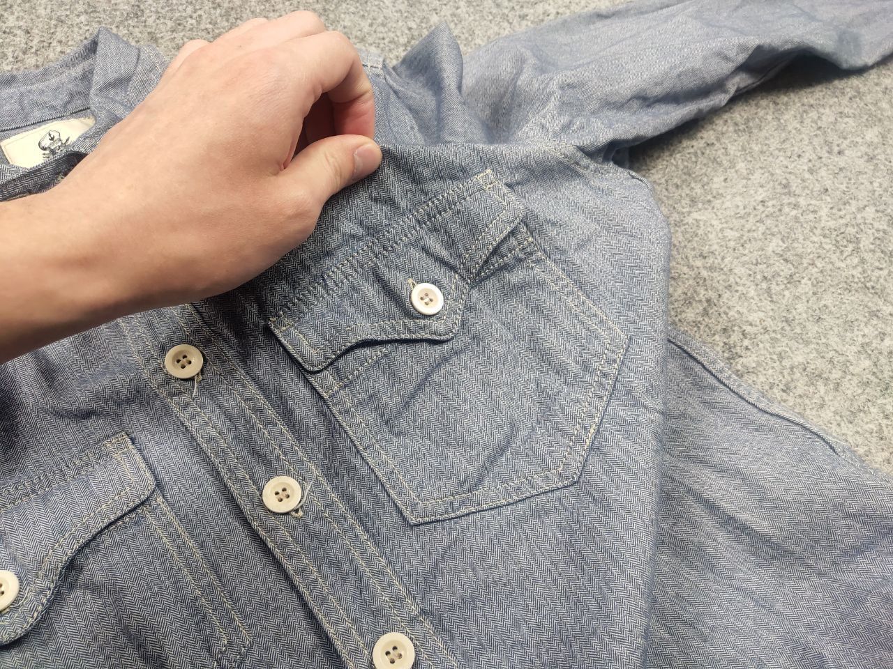 Captain Santors Captain Santors Italy Button Blue Heritage Workwear Shirt Size US S / EU 44-46 / 1 - 11 Thumbnail