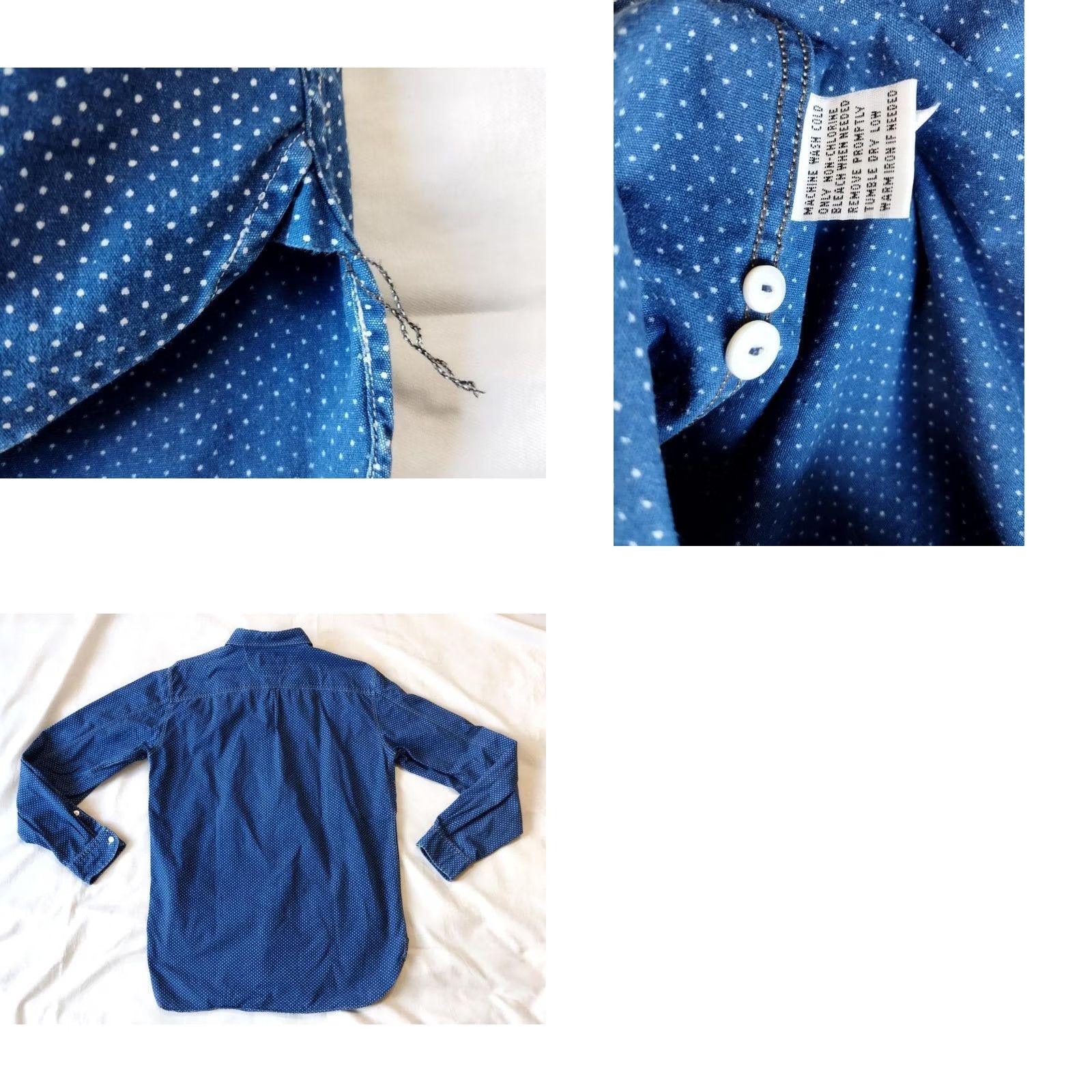 Ralph Lauren RRL Ralph Lauren Shirt Polka Dot Casual Indigo Blue Size M Mens Size US M / EU 48-50 / 2 - 8 Thumbnail