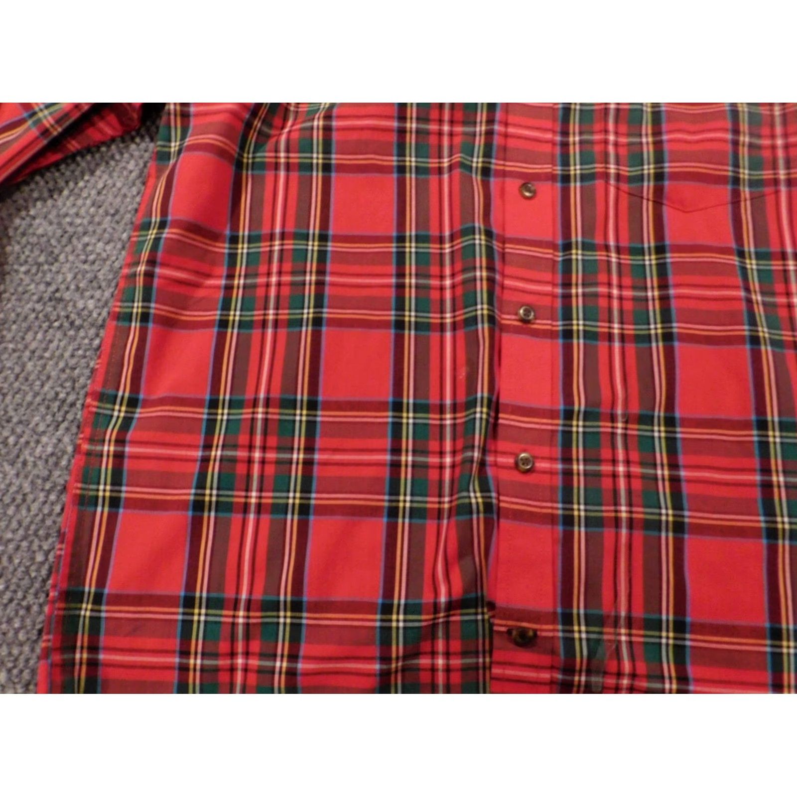 Izod IZOD Shirt Regular Small Red Plaid Button-Down - Button Up, Long Sleeve, Classic Casual, Men, Button, Logo, Cotton Polyester, Knit, Pockets, Slimming Size US S / EU 44-46 / 1 - 5 Thumbnail