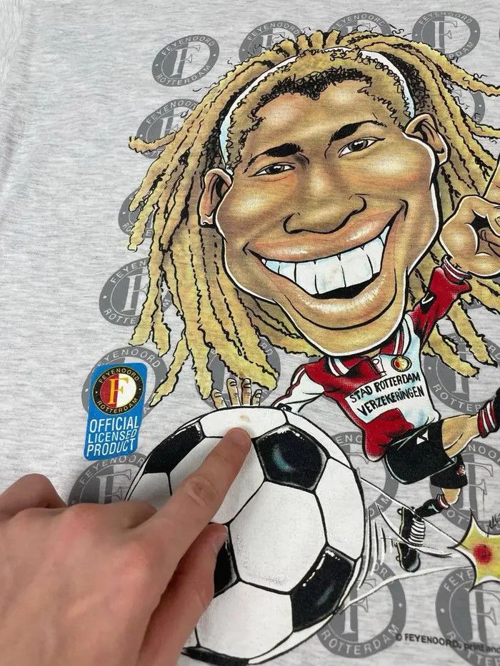 Vintage Vintage Feyenoord Rotterdam T Shirt 90s Soccer Football Size US XL / EU 56 / 4 - 4 Thumbnail