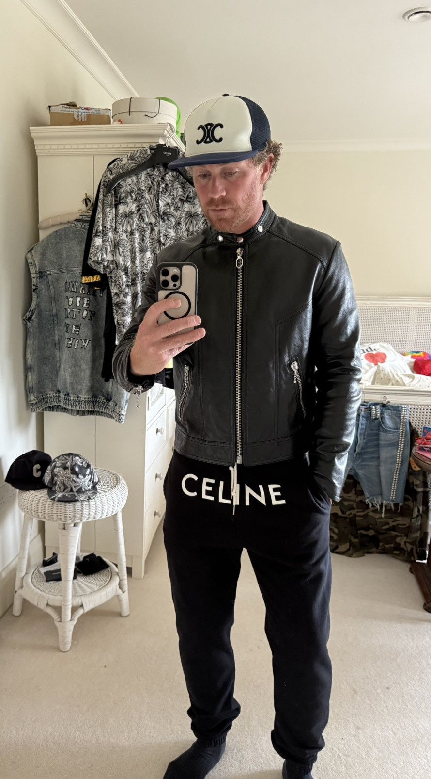 Celine $5.7k FW24 Celine Cafe Racer blouson leather jacket Hedi 52 Size US L / EU 52-54 / 3 - 12 Thumbnail