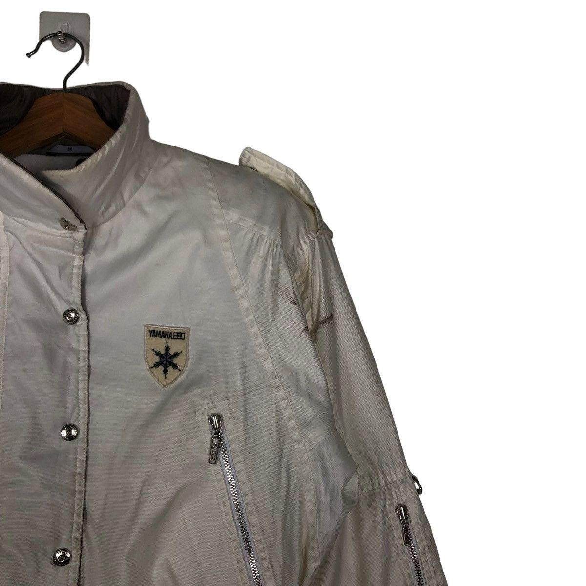 Japanese Brand 🔥Vintage Cropped Bomber Ski Jacket Racing Yamaha Japan Size US M / EU 48-50 / 2 - 4 Thumbnail