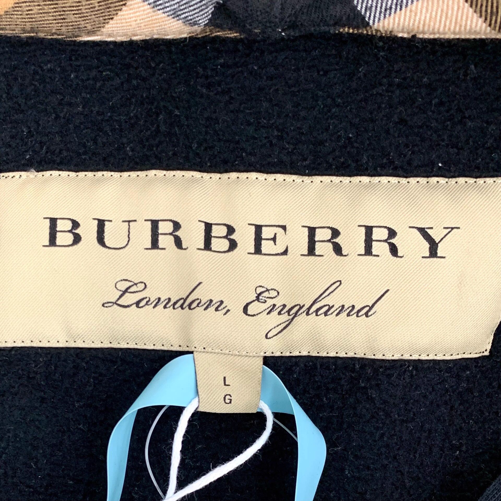 Burberry Burberry Black Cotton Zip Hoodie L Size US L / EU 52-54 / 3 - 5 Thumbnail