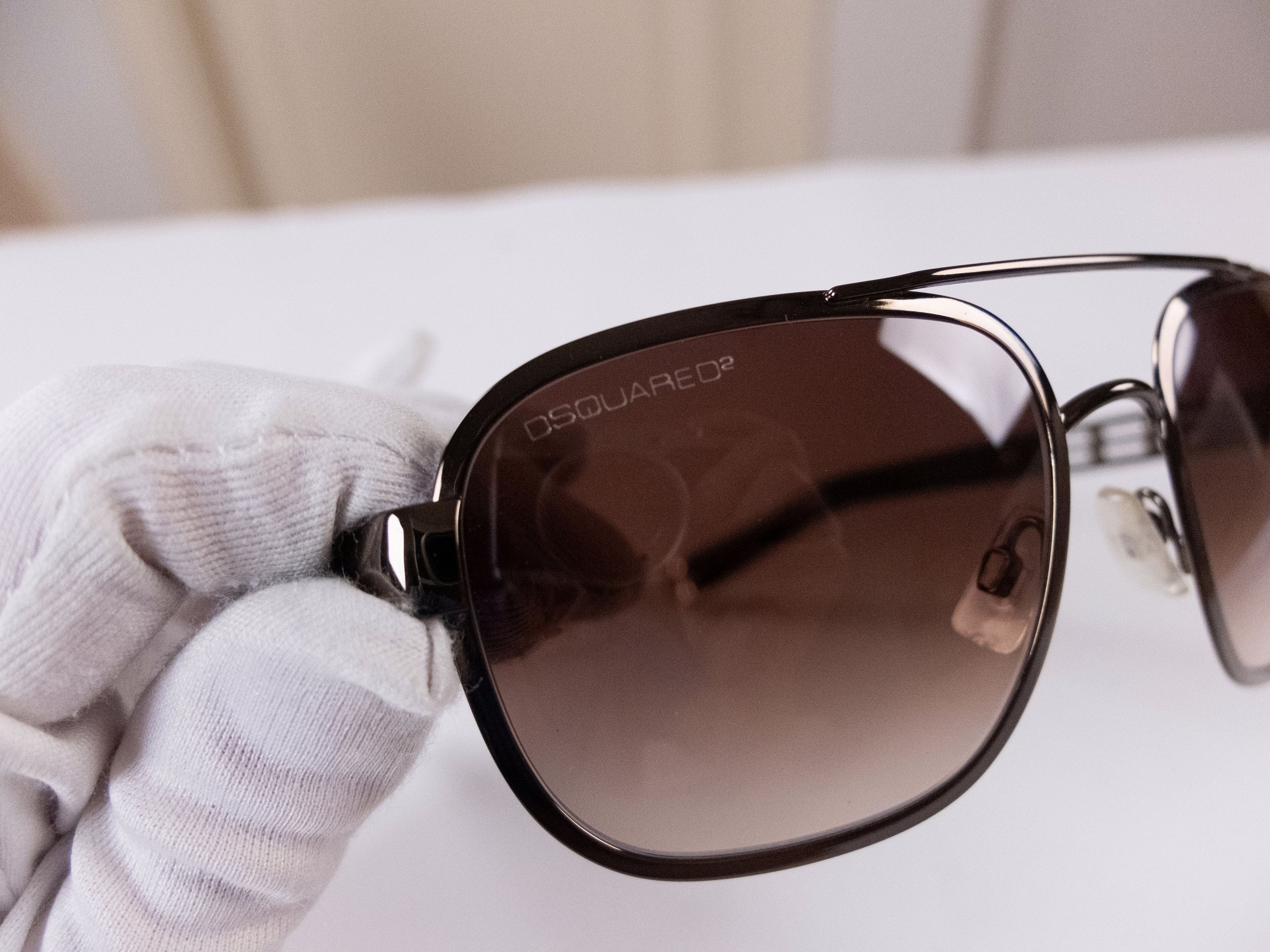 Dsquared2 DSQUARED2 metal frame rectangle sunglasses Made in Italy Size ONE SIZE - 3 Thumbnail