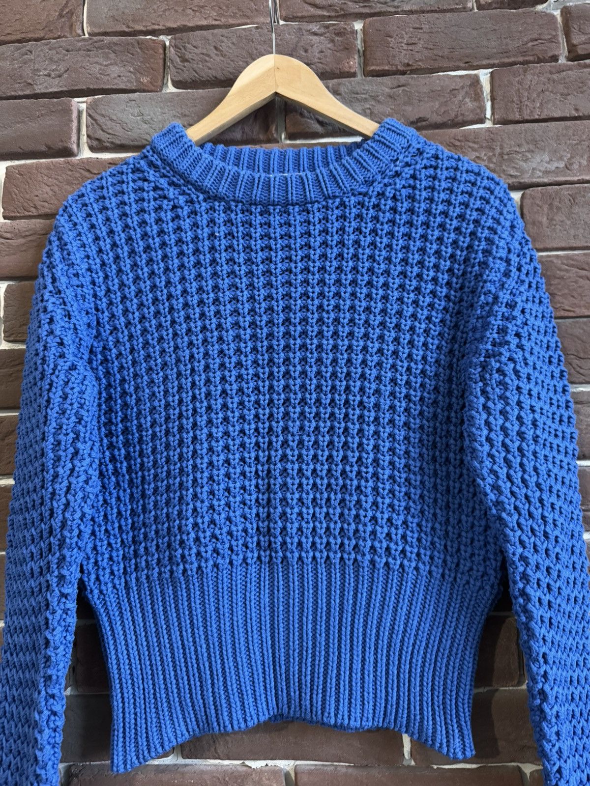 Acne Studios Acne Studios LIA SOLID BLUE Small Sweater Knit Luxury Casual Size S / US 4 / IT 40 - 3 Thumbnail