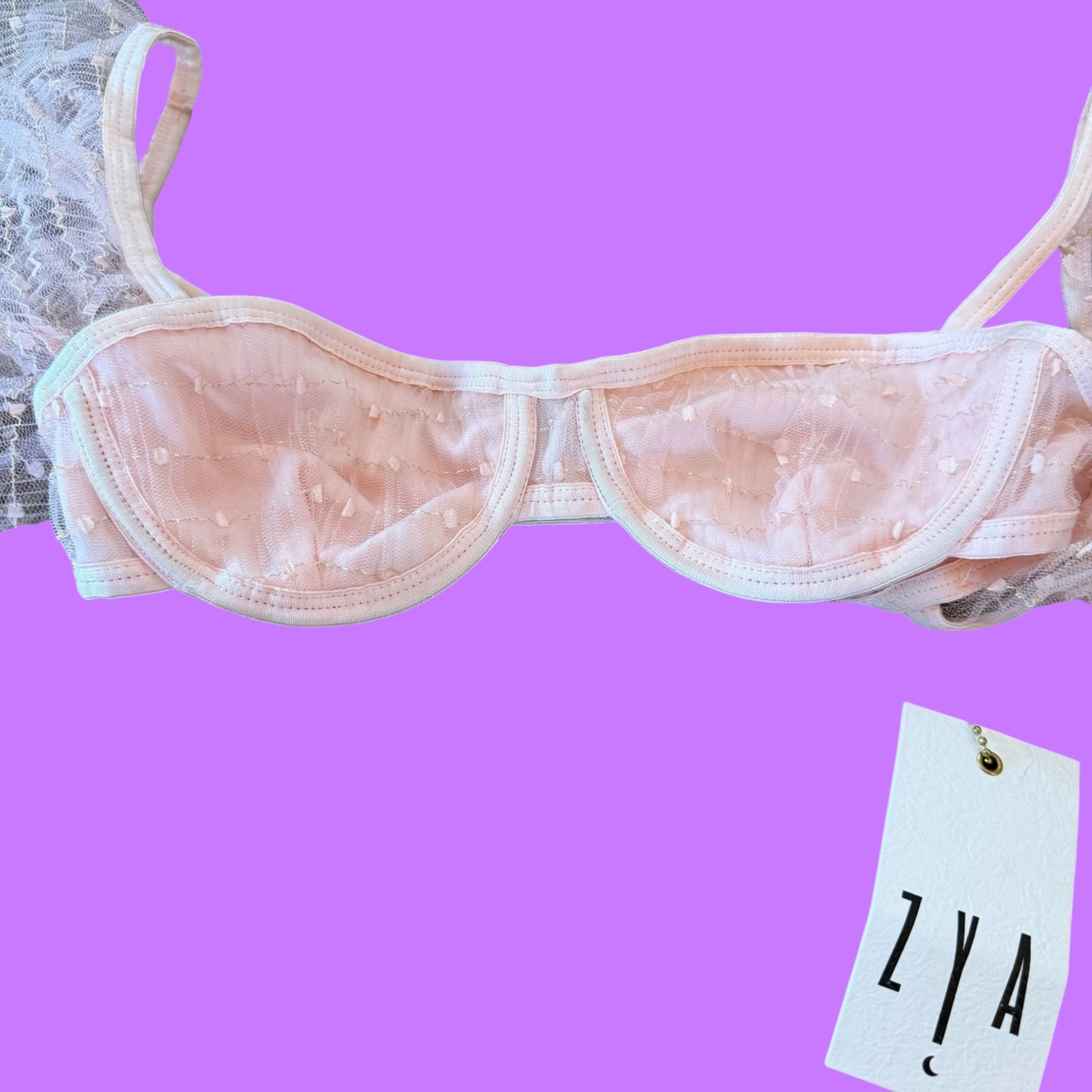 Other NWT ZYA The Label Pastel Pink Festival Wear Long Sleeve Shee Size M / US 6-8 / IT 42-44 - 6 Thumbnail