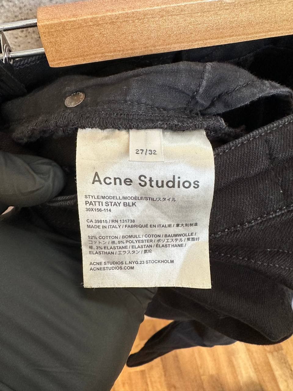 Acne Studios Acne Studios Patti Stay BLK Stay Black Skinny Jeans Pants Size 27" / US 4 / IT 40 - 15 Thumbnail