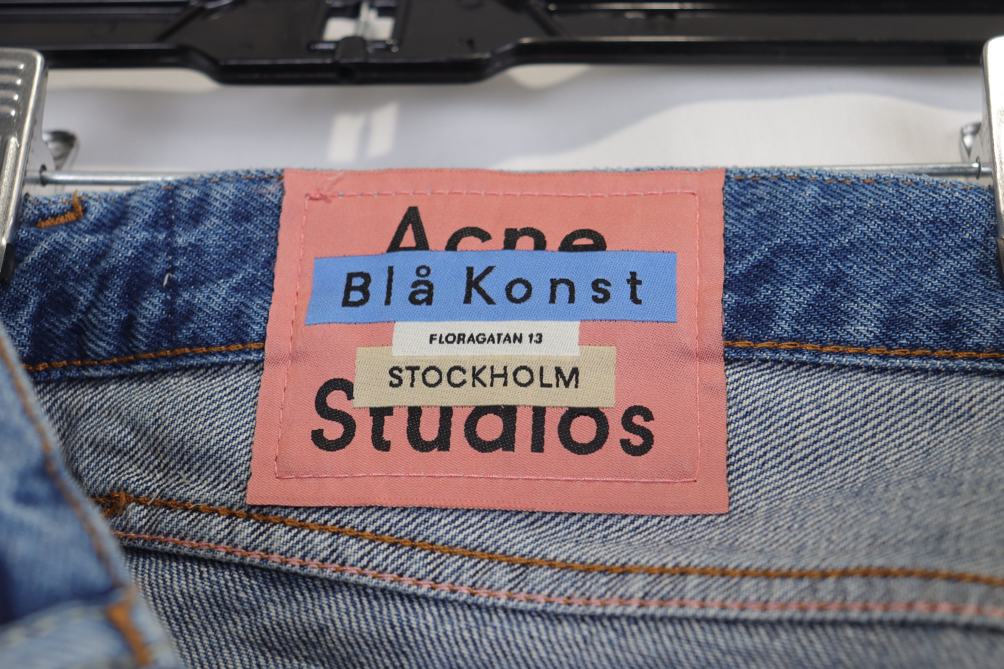 Acne Studios o1rshd11223 1996 Trash Jeans in Mid Blue Size US 31 - 9 Thumbnail