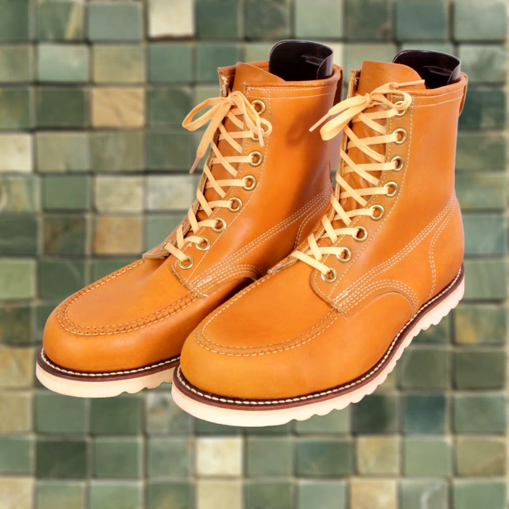 Vintage VINTAGE 70s Tan Hunting / Hiking Boots Sz 9.5 E Leather Crepe Sole Mens Size US 10 / EU 43 - 1 Thumbnail