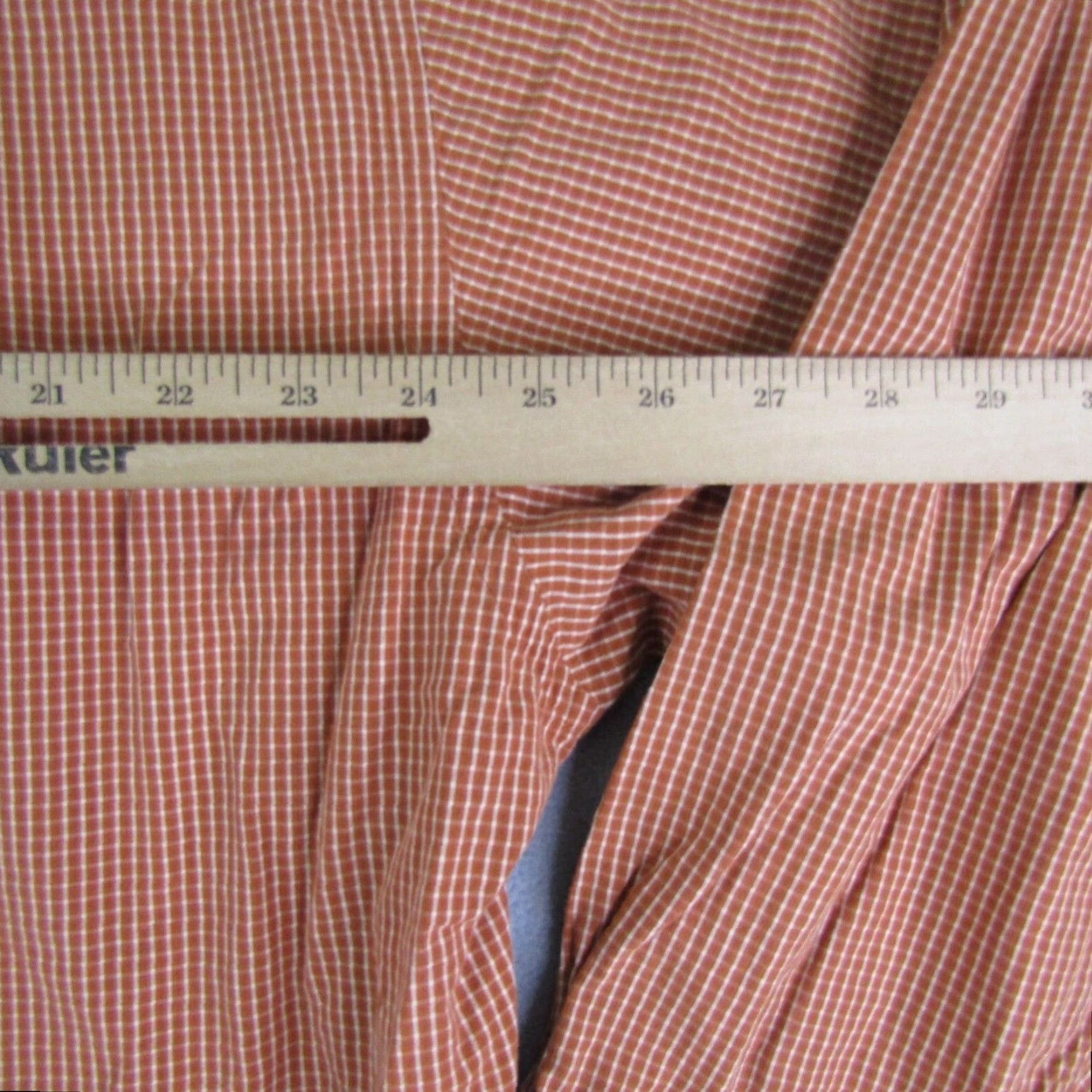 Brooks Brothers Brooks Brothers Shirt Mens XL Orange Plaid Button-Up Collared Long Sleeve Button-Down Casual Workwear Size US XL / EU 56 / 4 - 7 Thumbnail