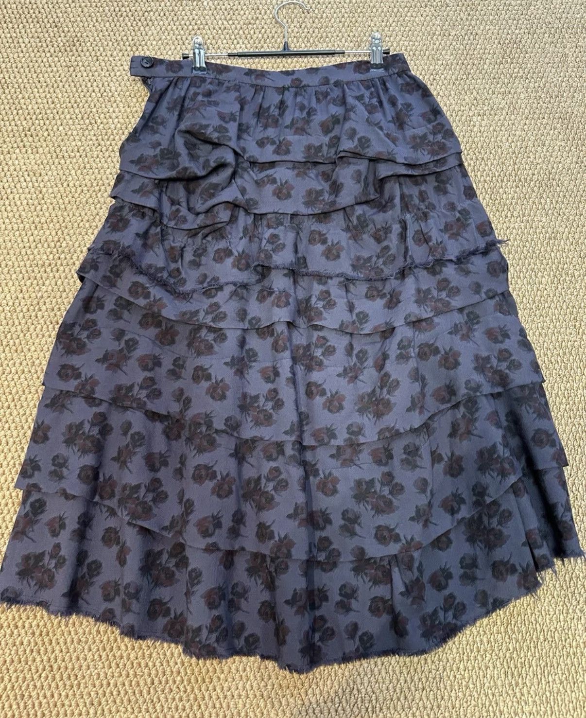 Comme des Garcons COMME des GARÇONS Navy Base Wine Layered Skirt K23 Size 25" / US 0 / IT 36 - 7 Thumbnail