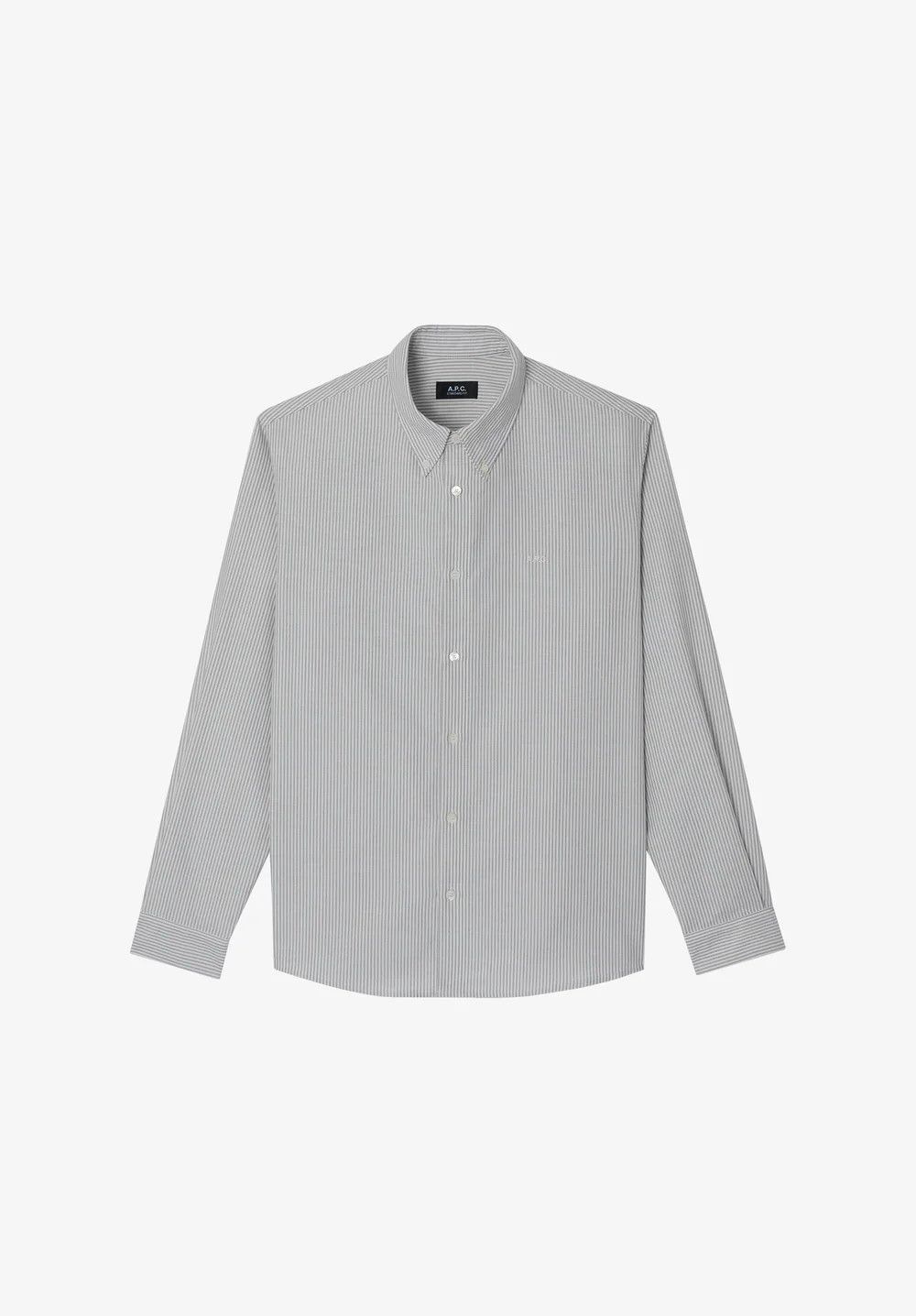 A.P.C. o1mle1125 Greg Shirt in Gray Size US L / EU 52-54 / 3 - 1 Thumbnail