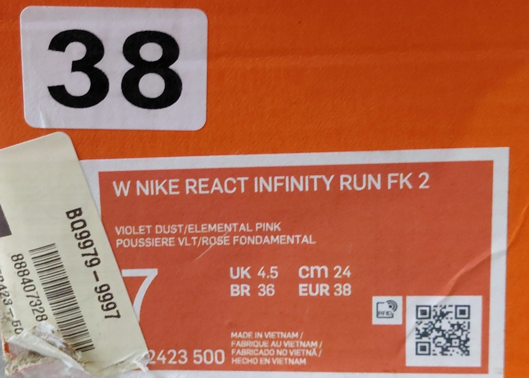 Nike Nike React Infinity Run Flyknit 2 Violet Dust Size US 7 / IT 37 - 4 Thumbnail