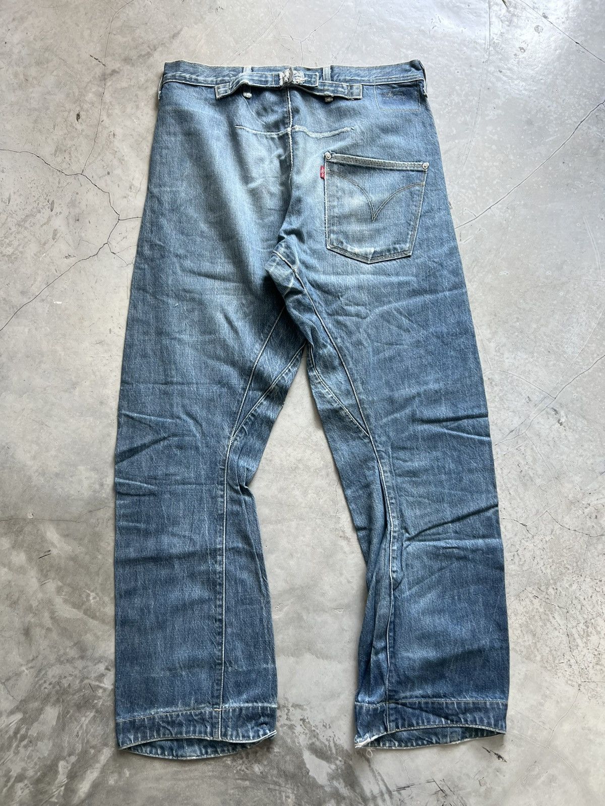 Levi's Levis Engineered Jeans Buckle Back Tag W33 Actual 34x33.5 Size US 33 - 5 Thumbnail