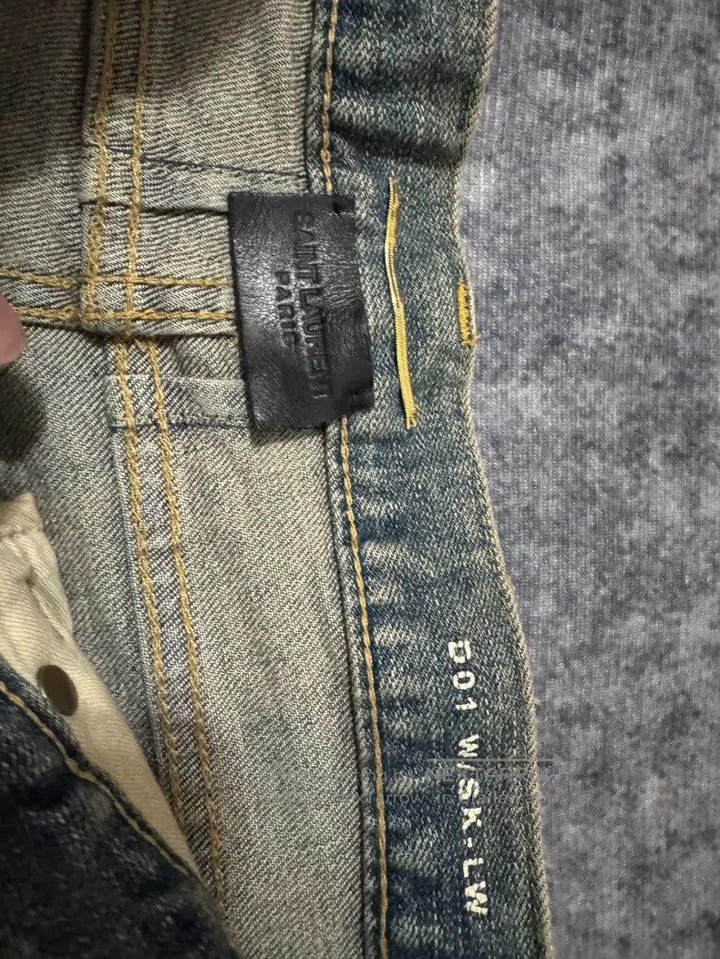 Saint Laurent Paris Saint Laurent Paris Yellow Mud Cat Claw Frayed Destroyed J Size US 27 - 7 Thumbnail