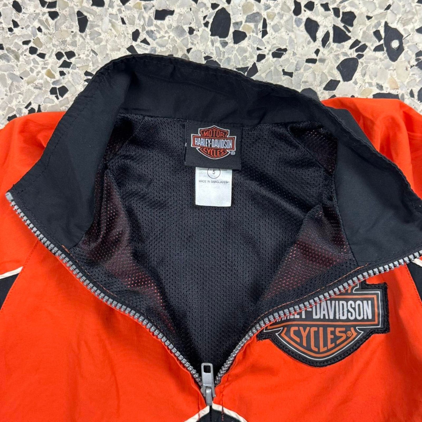 Harley Davidson VINTAGE Y2K 2006 HARLEY DAVIDSON KIDS WINDBREAKER JACKET: Size ONE SIZE - 3 Thumbnail