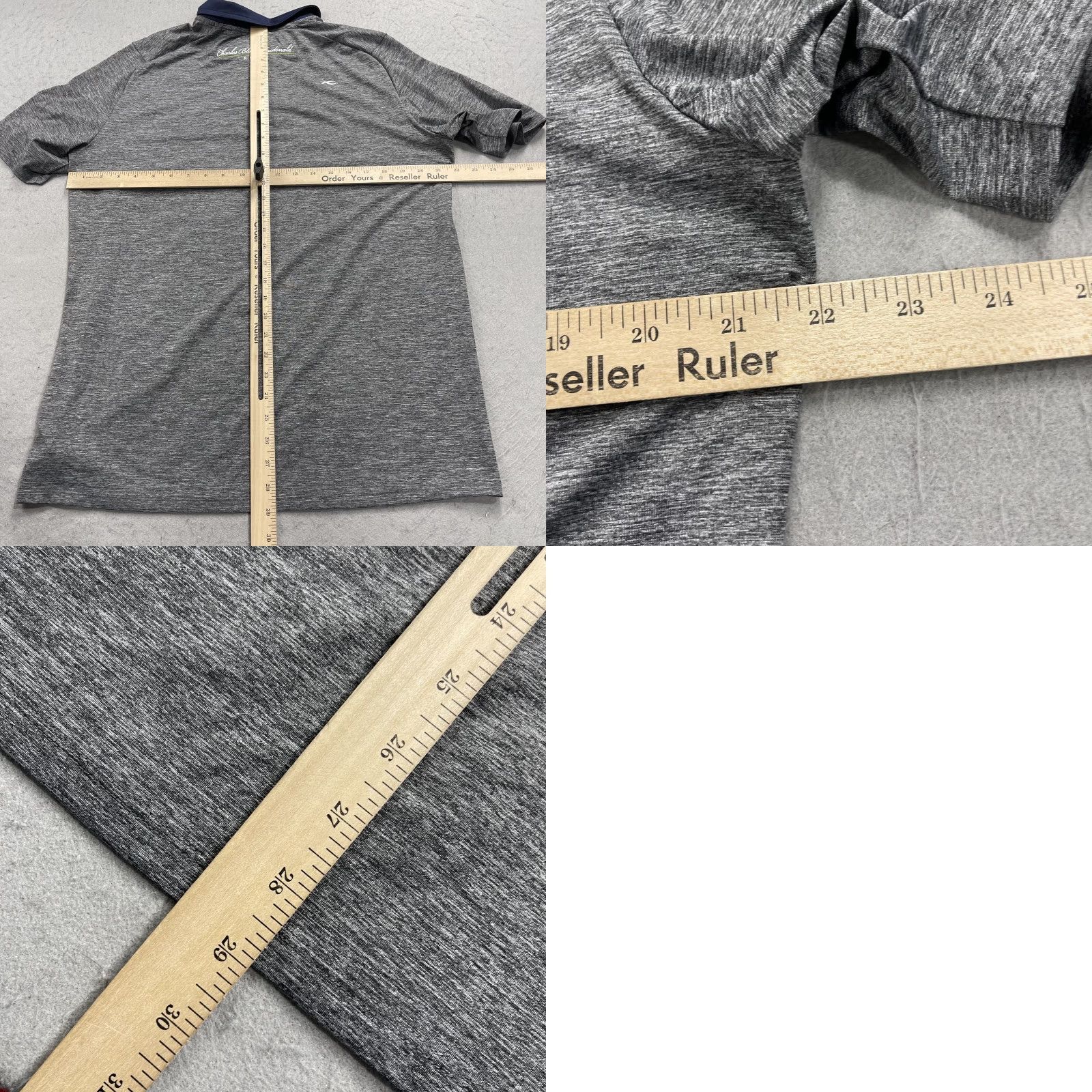 KJUS KJUS Polo Shirt Mens M Gray Logo Golf Stretch Short Sleeve Polo Sports Casual Activewear Shirt Size US M / EU 48-50 / 2 - 8 Thumbnail