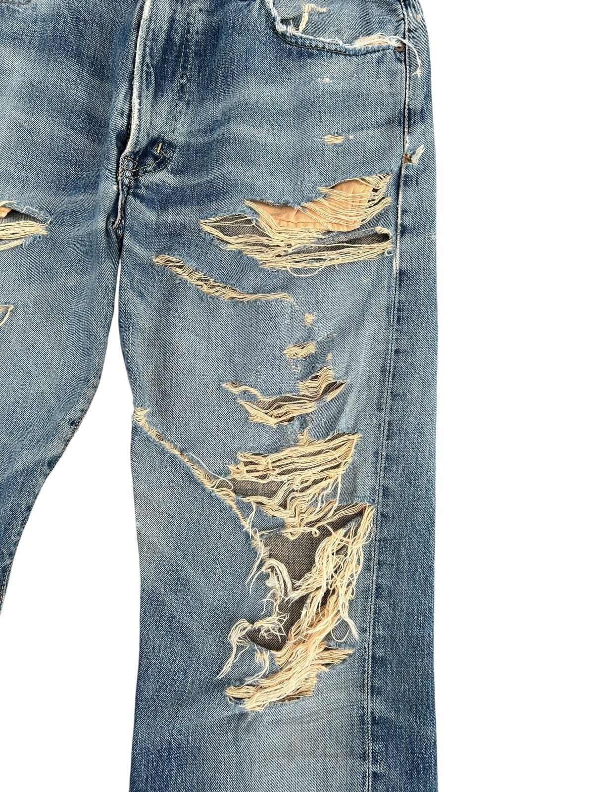 Kapital Thrashed Vintage Edwin 505xx Selvedge Denim Jeans Size US 30 / EU 46 - 3 Thumbnail