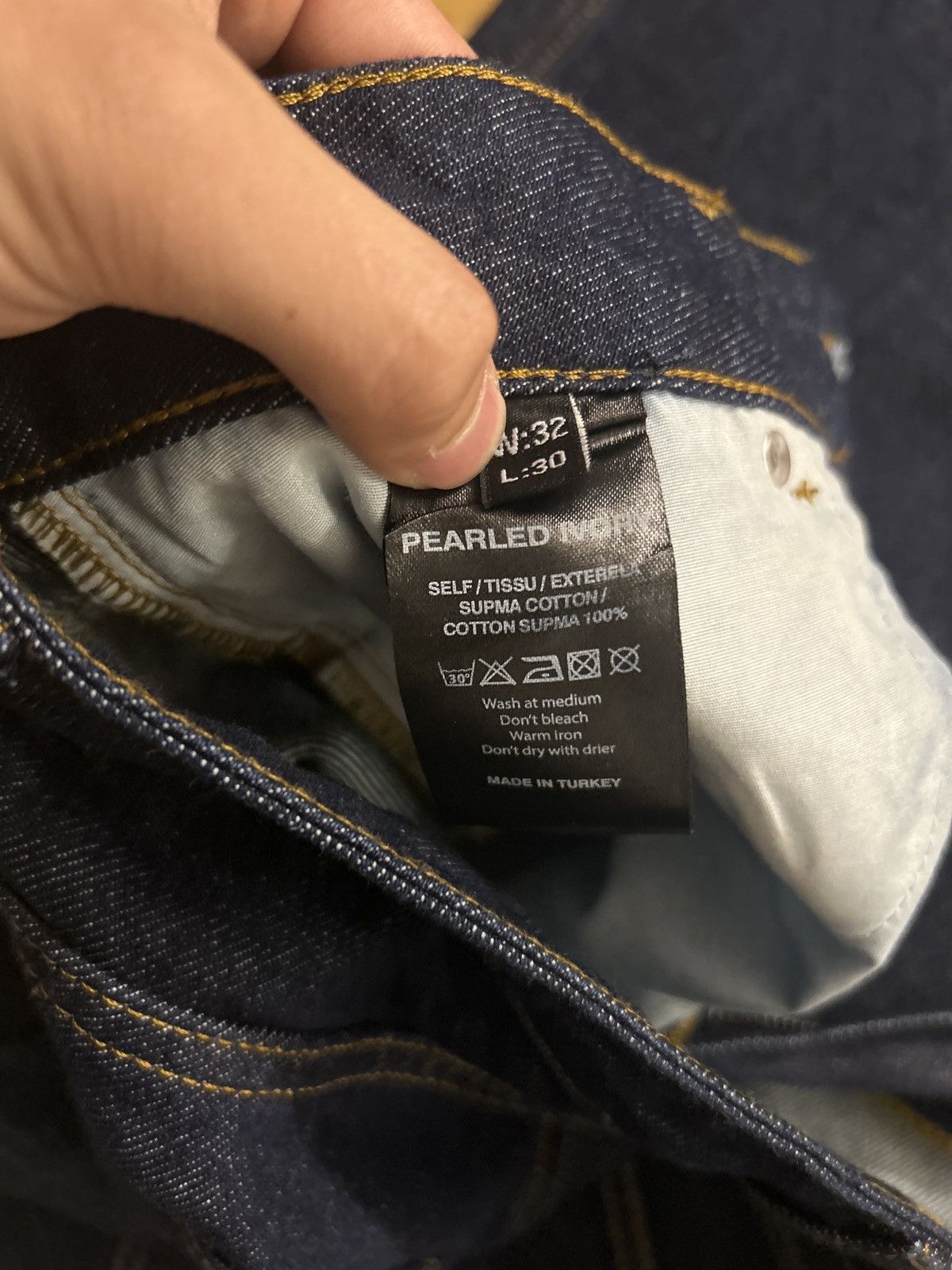 Other Pearled Ivory 1211 Raw Indigo Denim Size US 32 / EU 48 - 5 Thumbnail