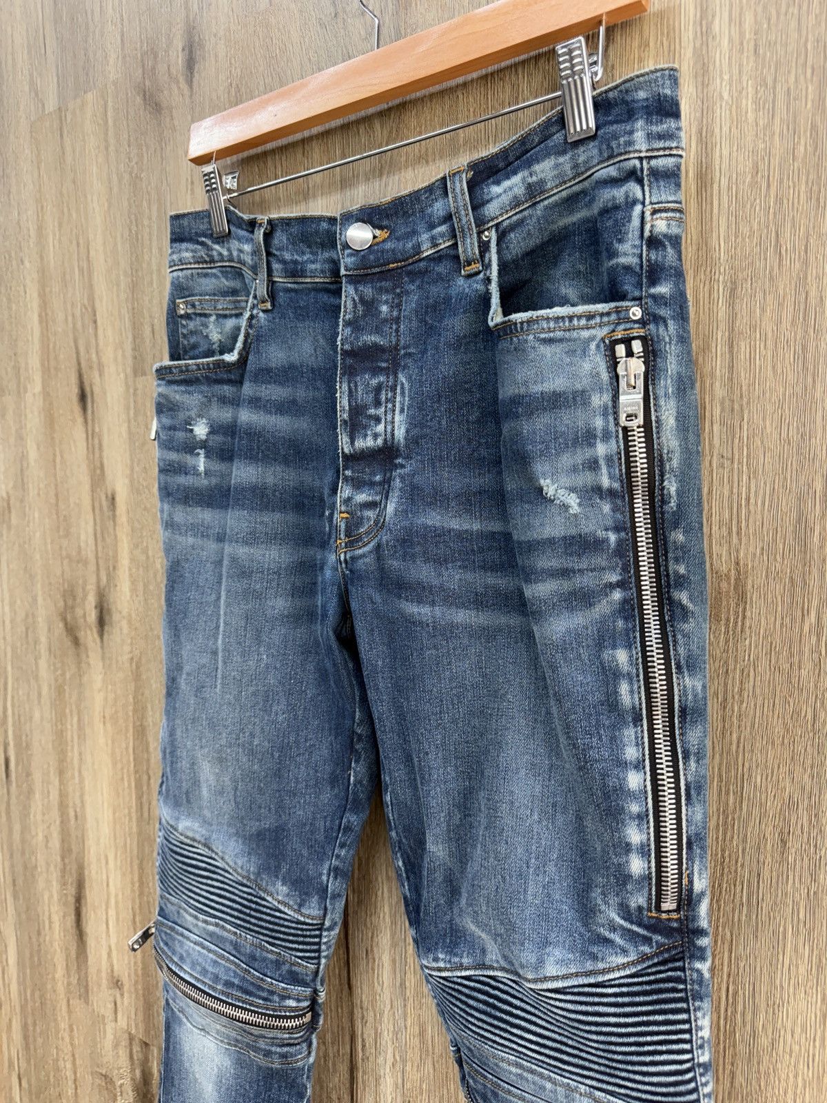 Amiri Amiri MX2 Blue Denim Jeans Size US 34 / EU 50 - 4 Thumbnail