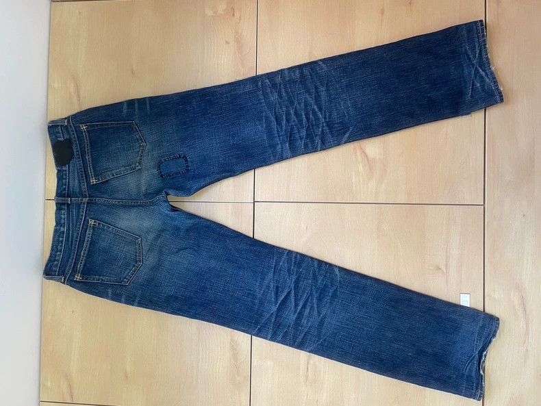 Number (N)ine Number (N)ine05SS red knife-cut jeans 2503-Nextarrow Size US 32 / EU 48 - 2 Thumbnail