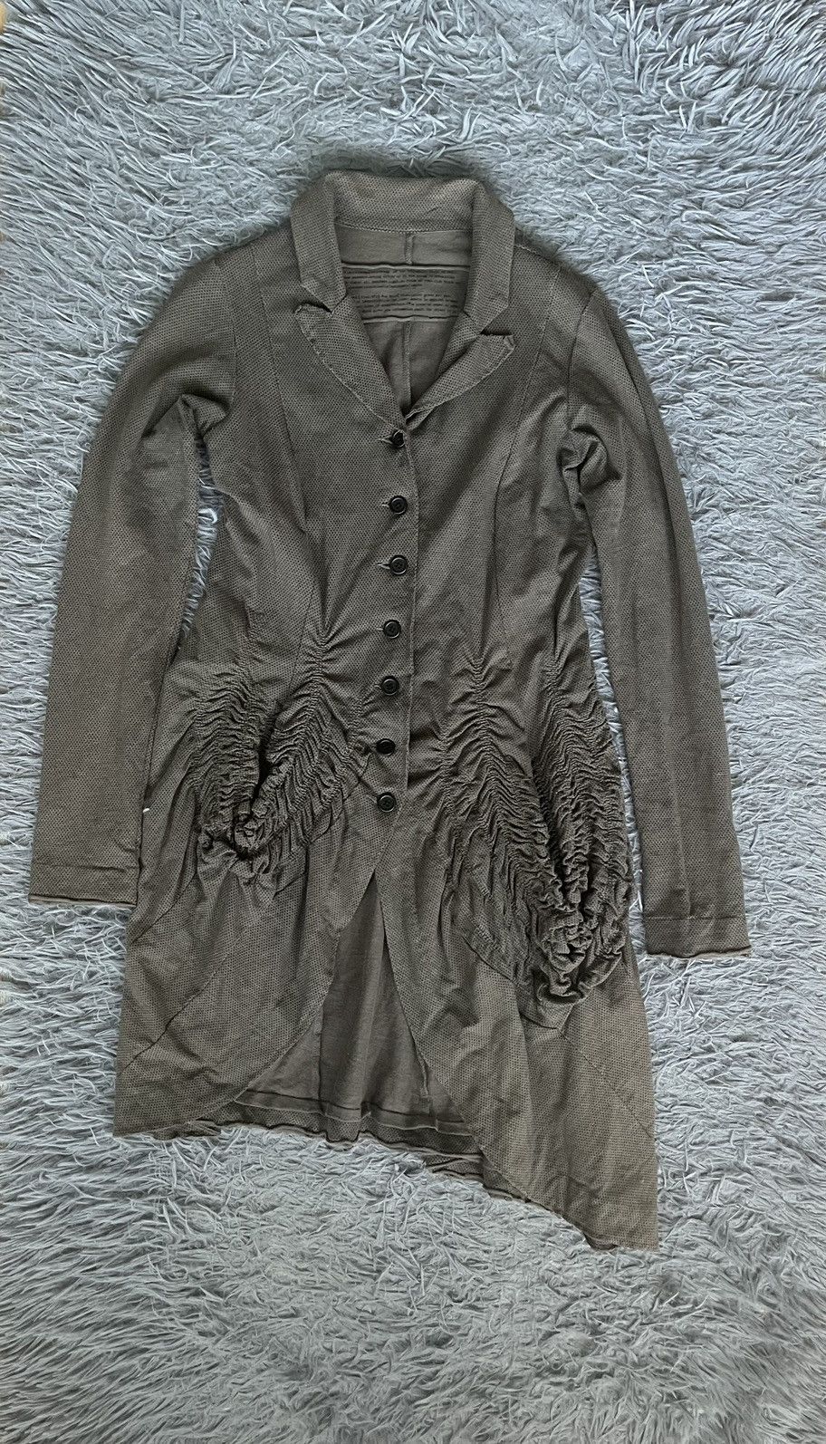 Image of Rundholz Avant Garde Cardigan Dress in Khaki, Women's (Size Small)