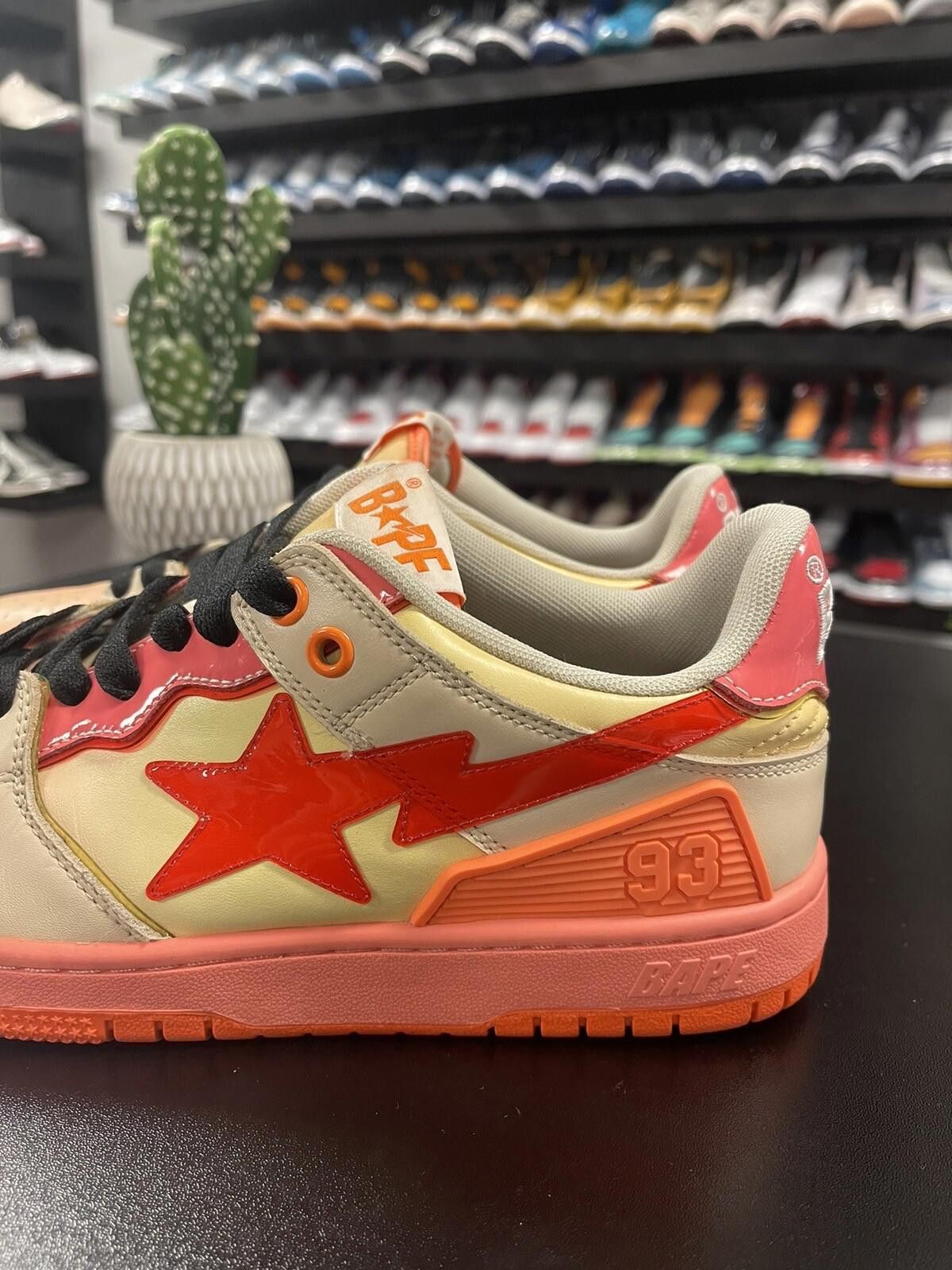 Bape Size 8 - A Bathing Ape Bapesta Orange 1130191003 Size US 8 / EU 41 - 5 Thumbnail