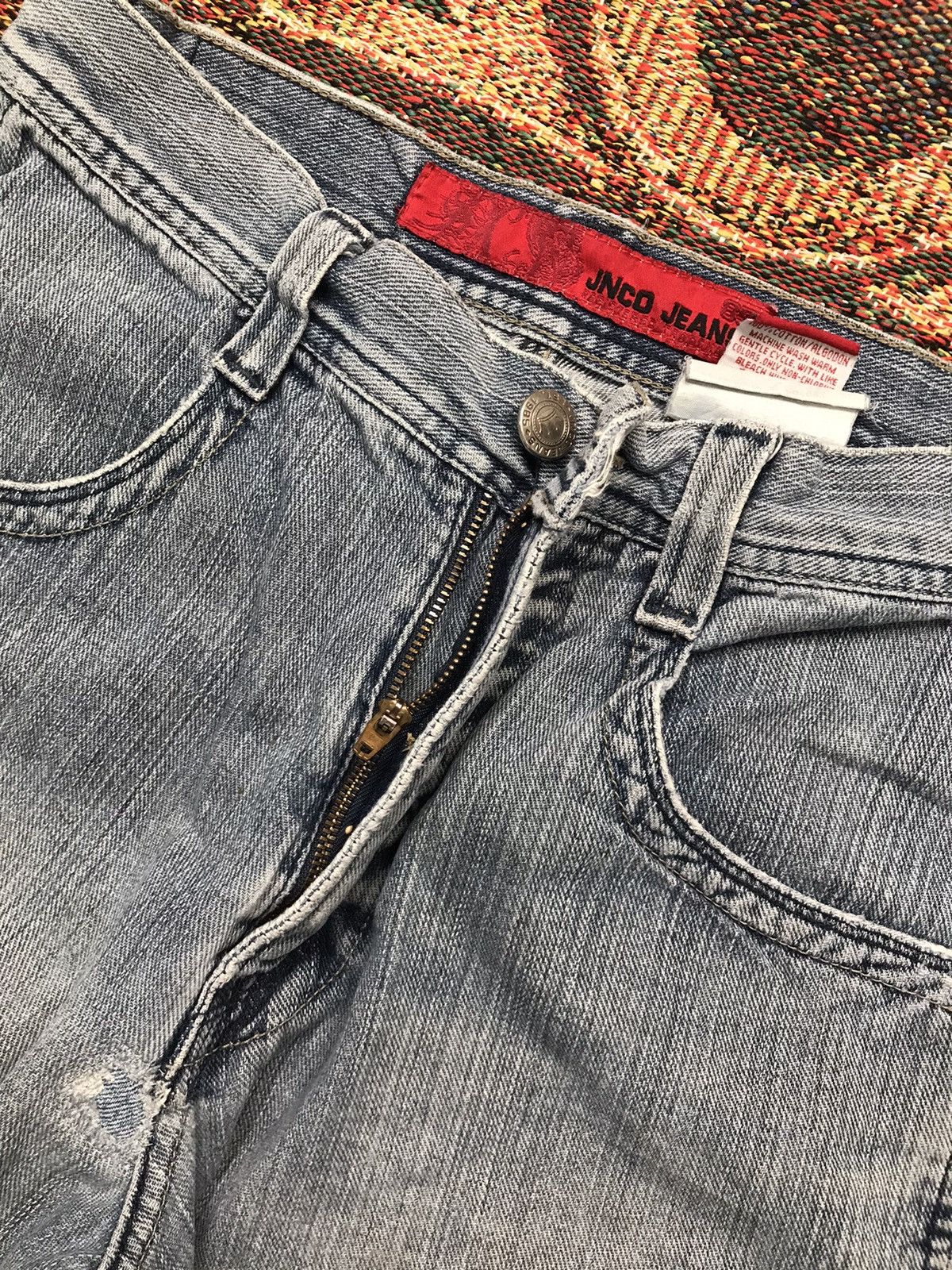 JNCO vintage Jnco dragon 🐉 embroidered damaged denim Size 28" / US 6 / IT 42 - 10 Thumbnail