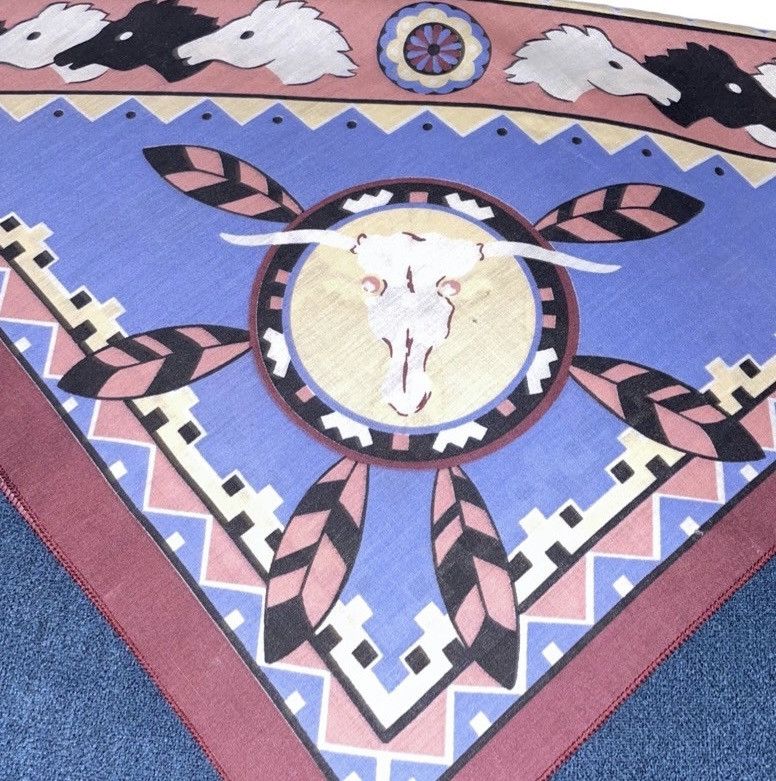 Vintage Vintage 1980 Native American Southwest Bandana! Size ONE SIZE - 10 Thumbnail