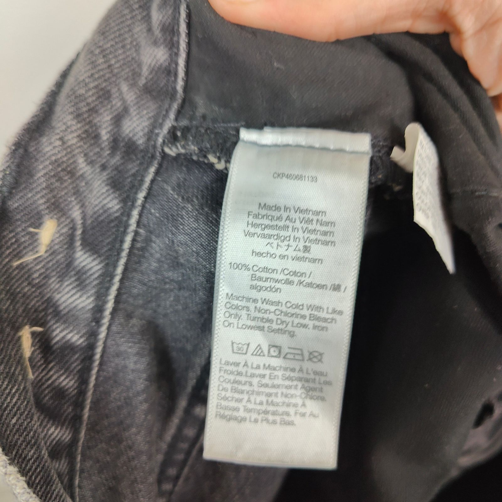 Madewell Madewell Baggy Straight Jeans Womens 26 Charcoal Cavell Wash Size 26" / US 2 / IT 38 - 9 Thumbnail