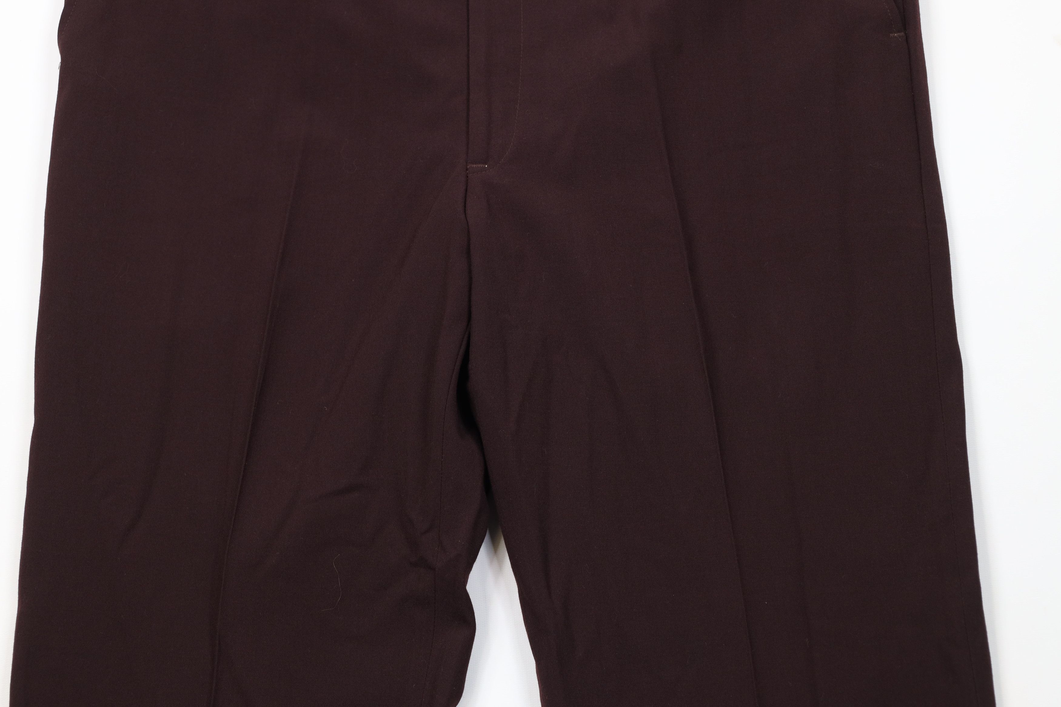 Vintage Vintage 70s Streetwear Gabardine Wide Leg Chino Pants Purple Size US 40 / EU 56 - 3 Thumbnail