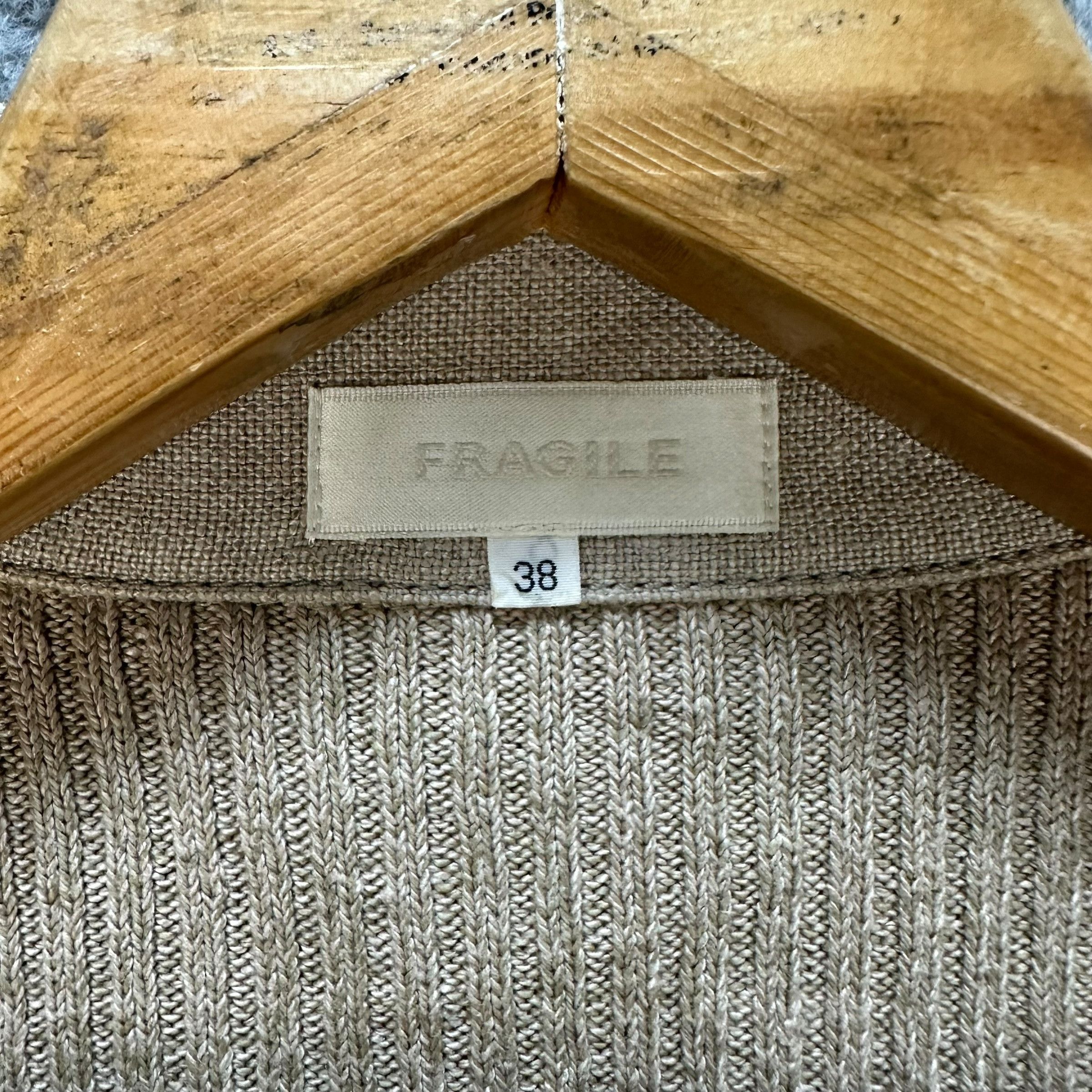 Japanese Brand FRAGILE Knitted Button Crop Shirt Jacket #1499-A62 Size S / US 4 / IT 40 - 8 Thumbnail