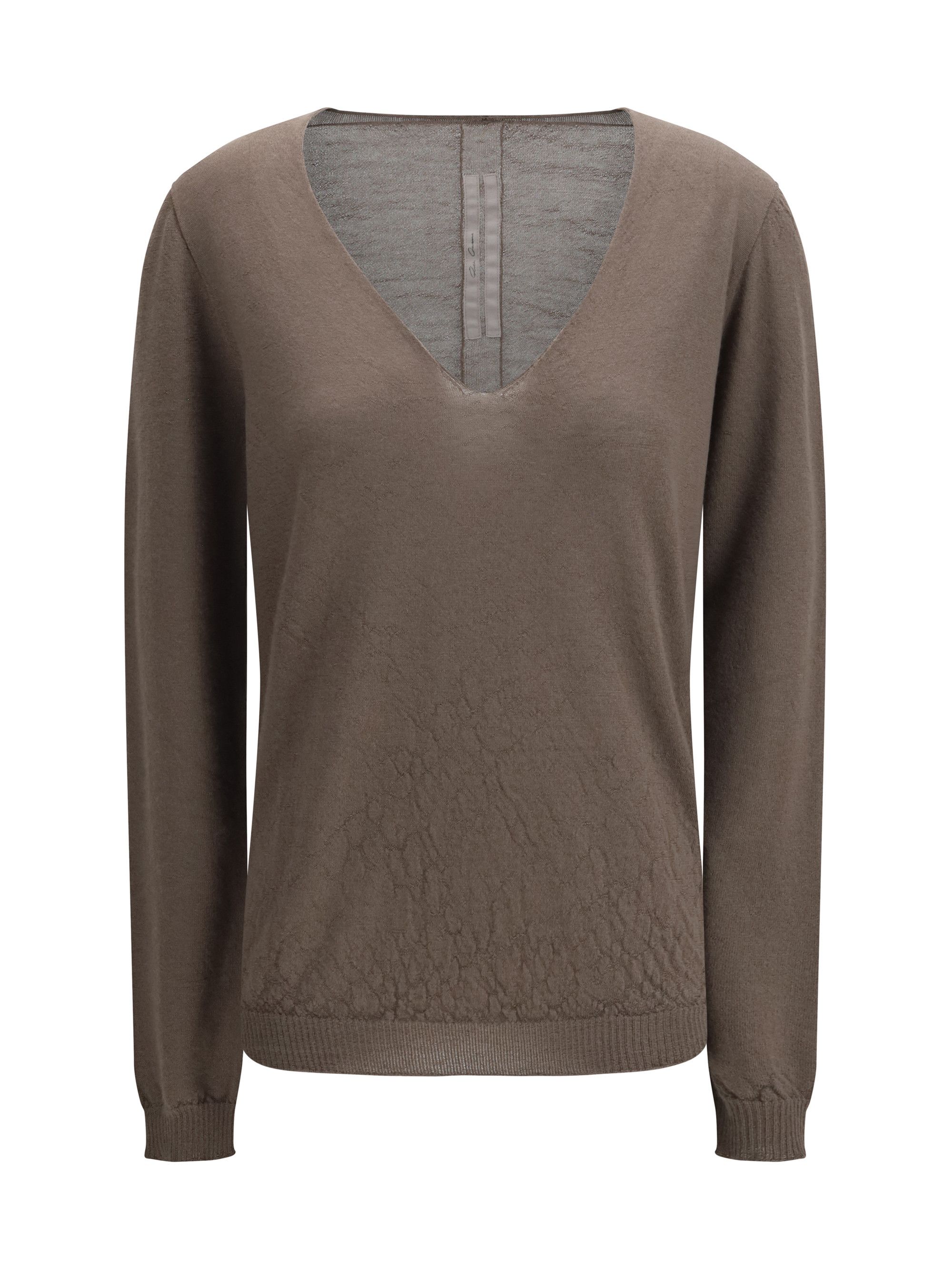 Rick Owens Temple Extreme Sweater with V-neck Size L / US 10 / IT 46 - 1 Thumbnail