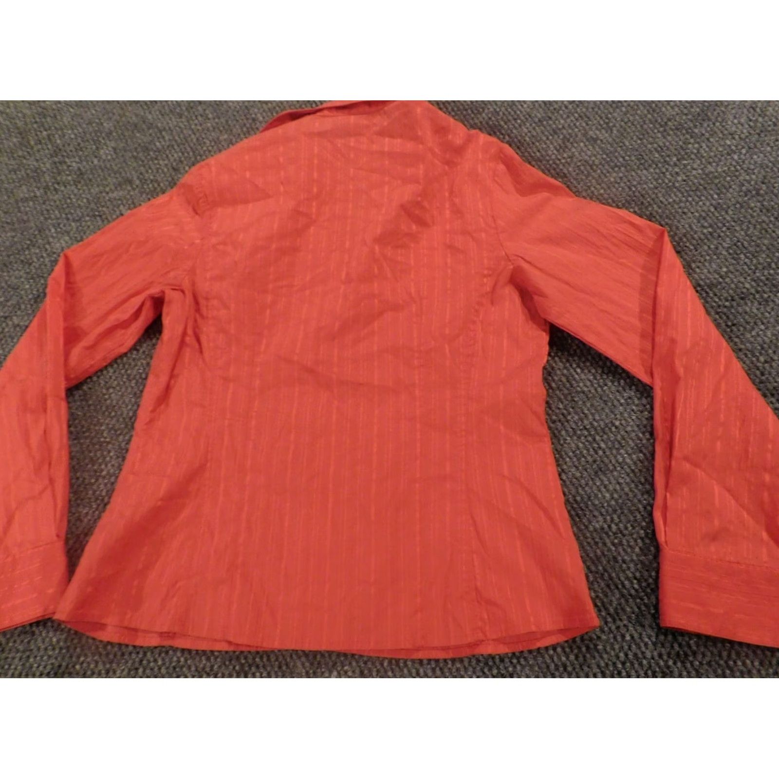 Vintage Rafaella Womens Button-Up Shirt 8 Pink Casual Long Sleeve Crew Neck Cotton Nylon Rayon Button-Up Regular Fit Size M / US 6-8 / IT 42-44 - 7 Thumbnail