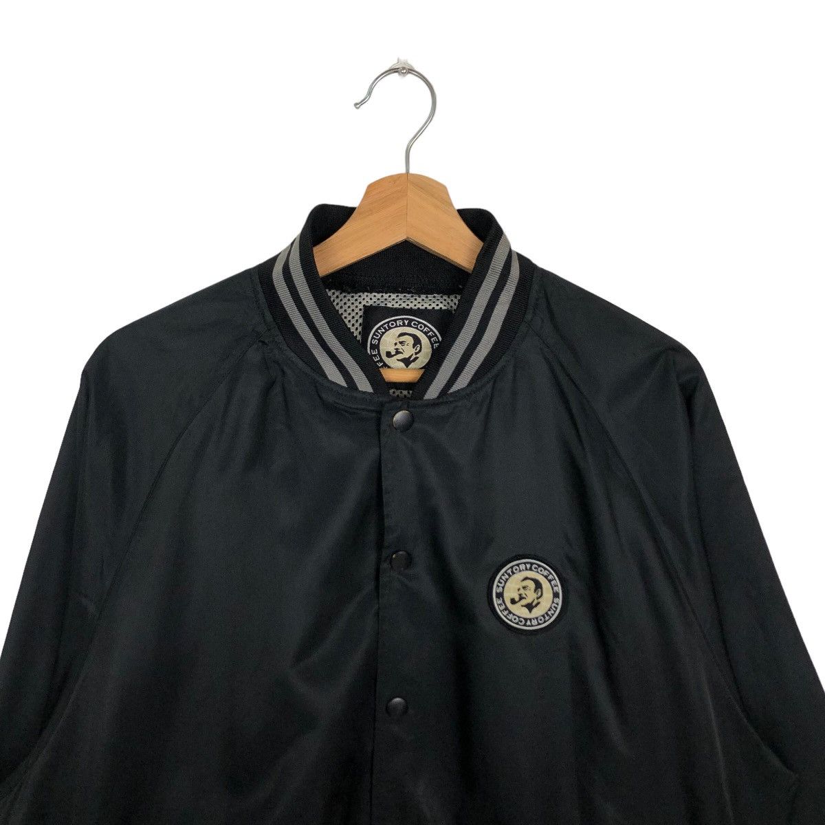 Japanese Brand VINTAGE SATIN BOMBER JACKET SUNTORY COFFEE BIG LOGO Size US M / EU 48-50 / 2 - 2 Thumbnail